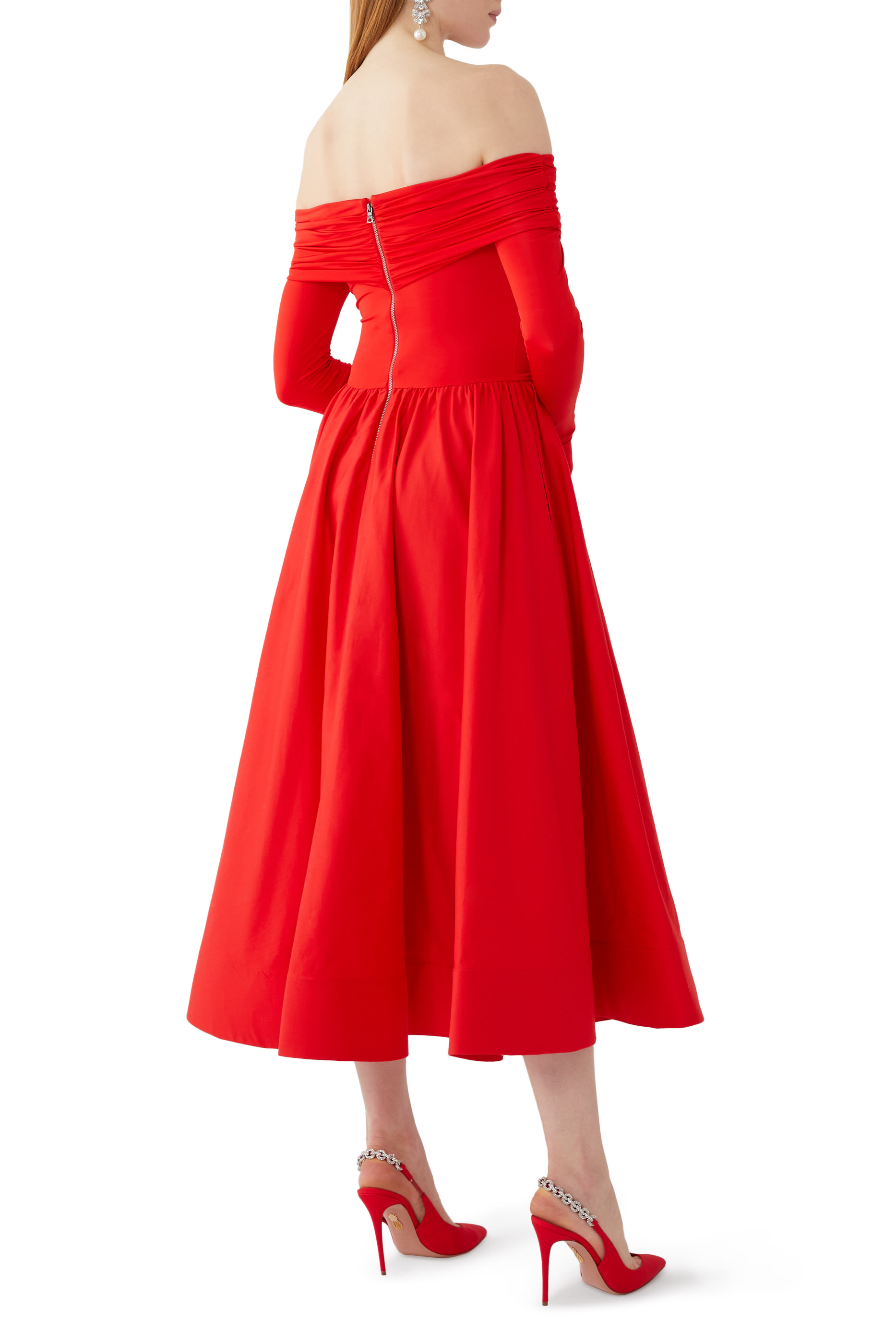 Chara Off-Shoulder Midi Dress