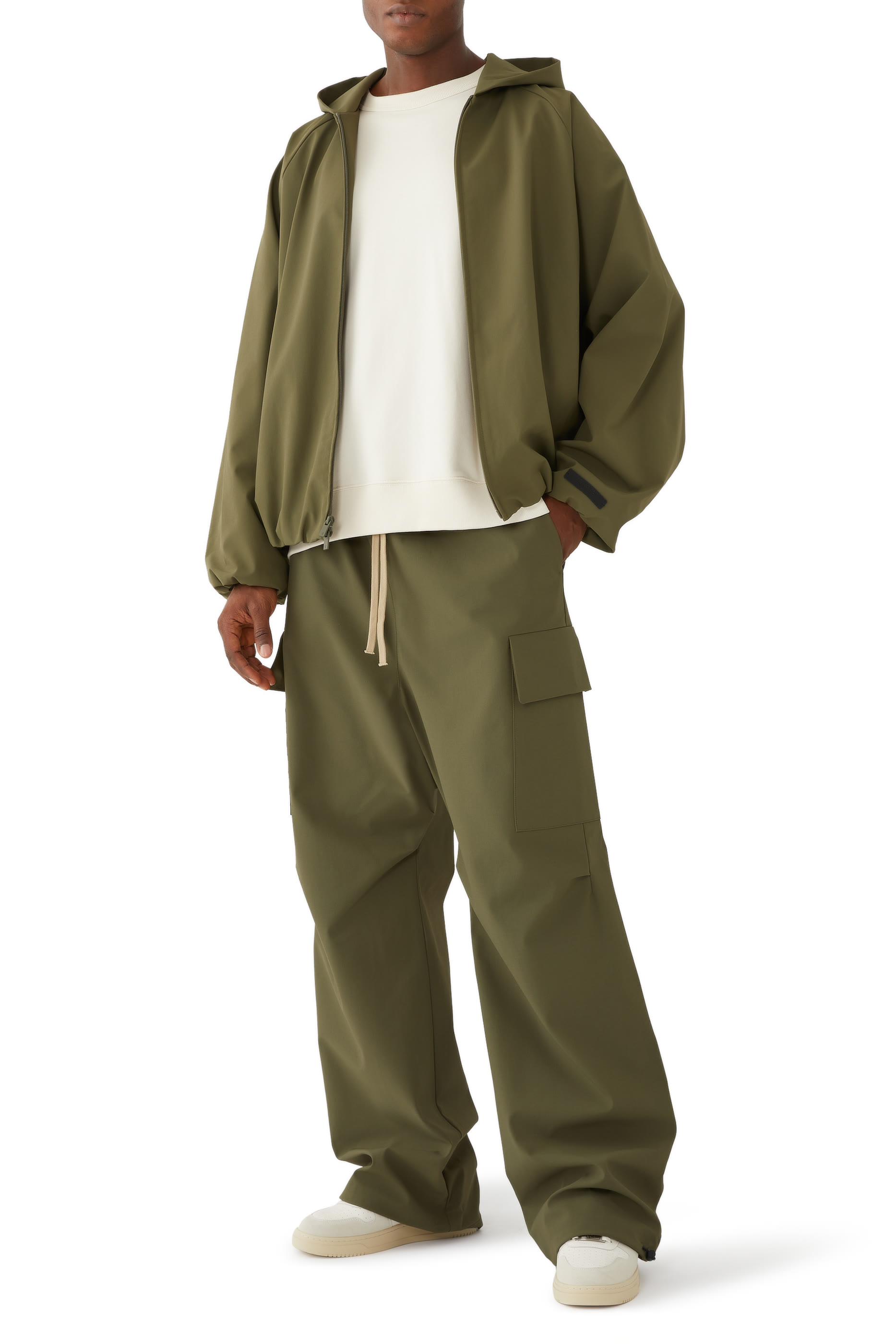 Bonded Nylon Hooded Bomber