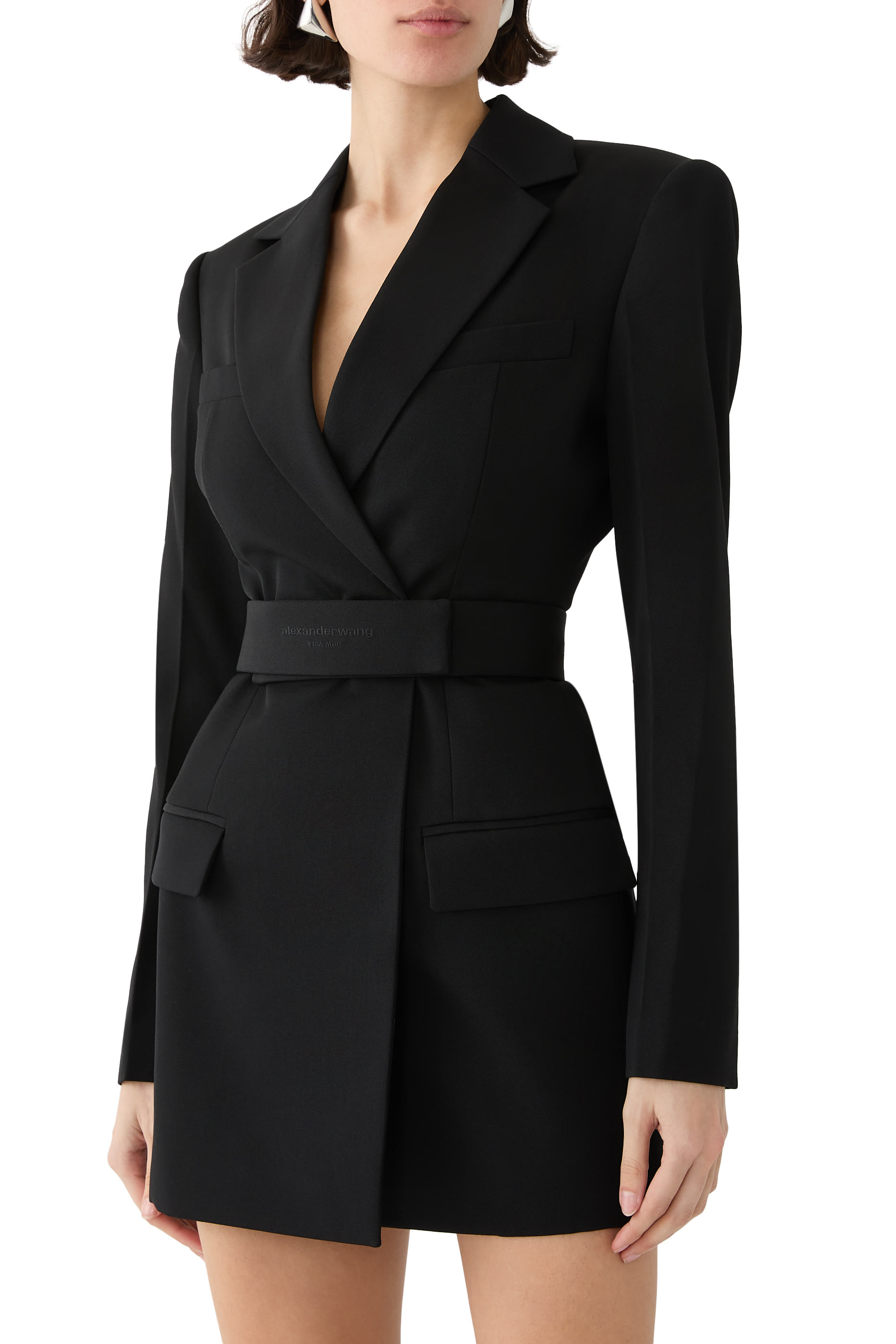 Belted Blazer Dress