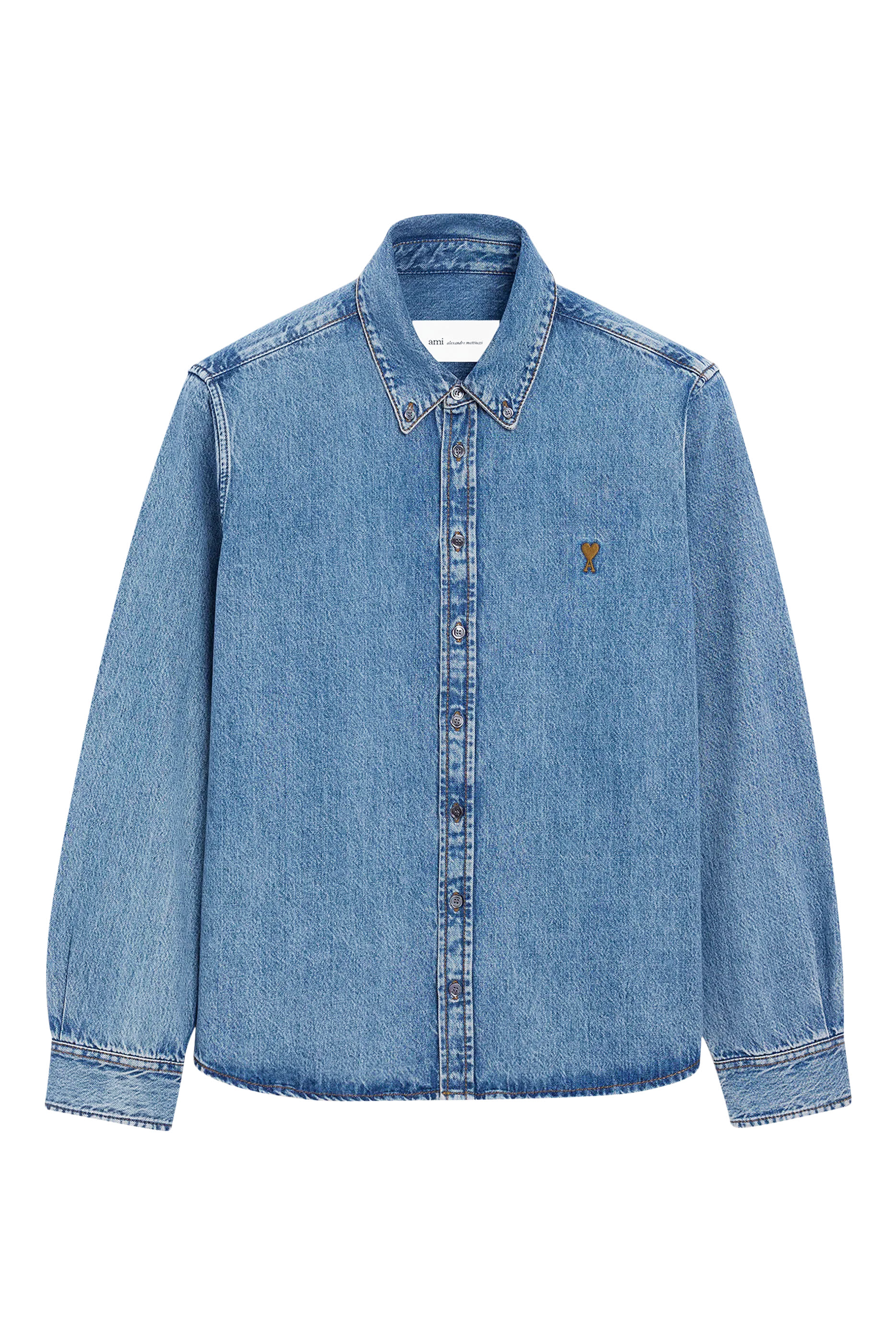  Denim Cotton Ami de Coeur Shirt