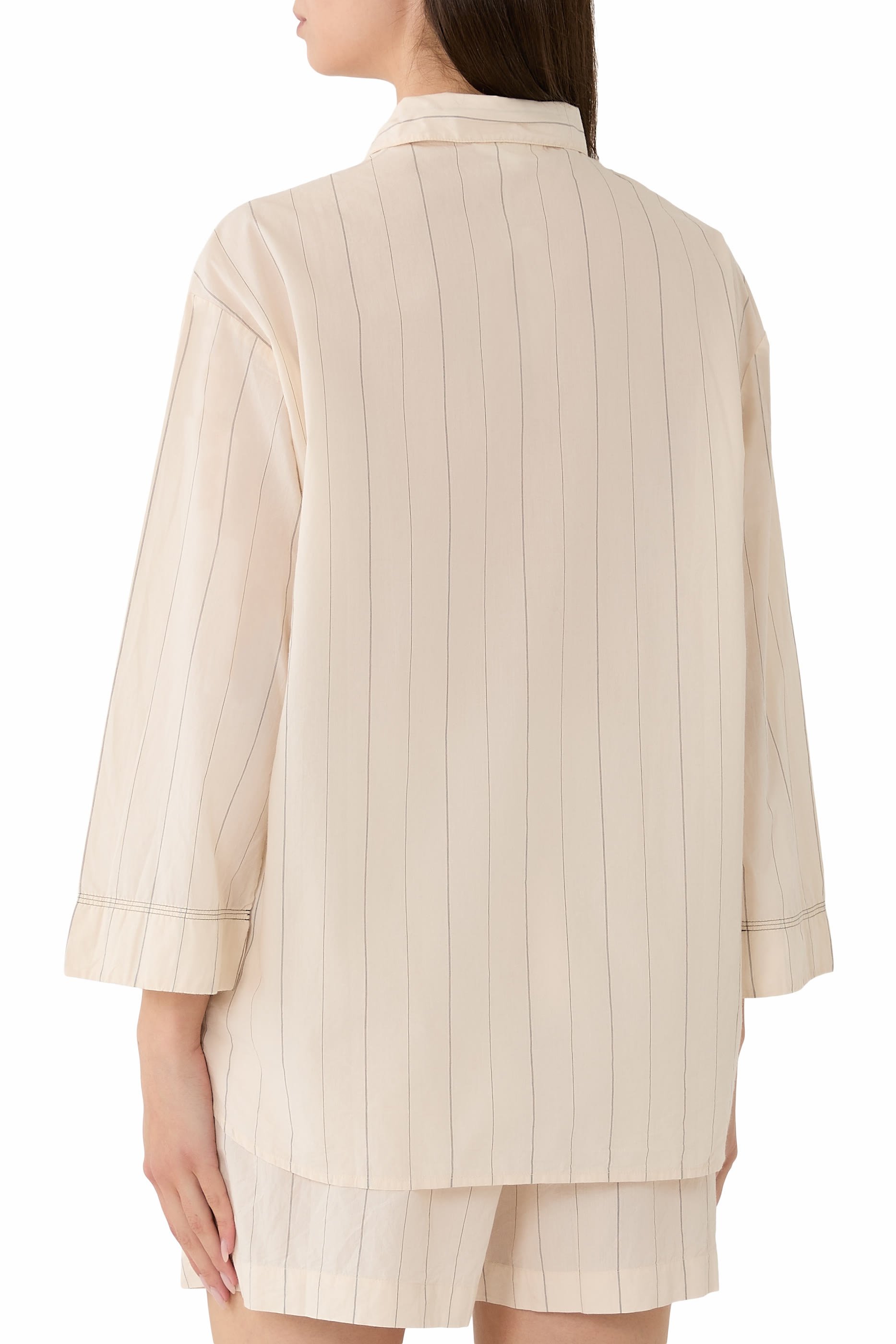 Organic Cotton Relaxed Stripe Pyjama Shirt