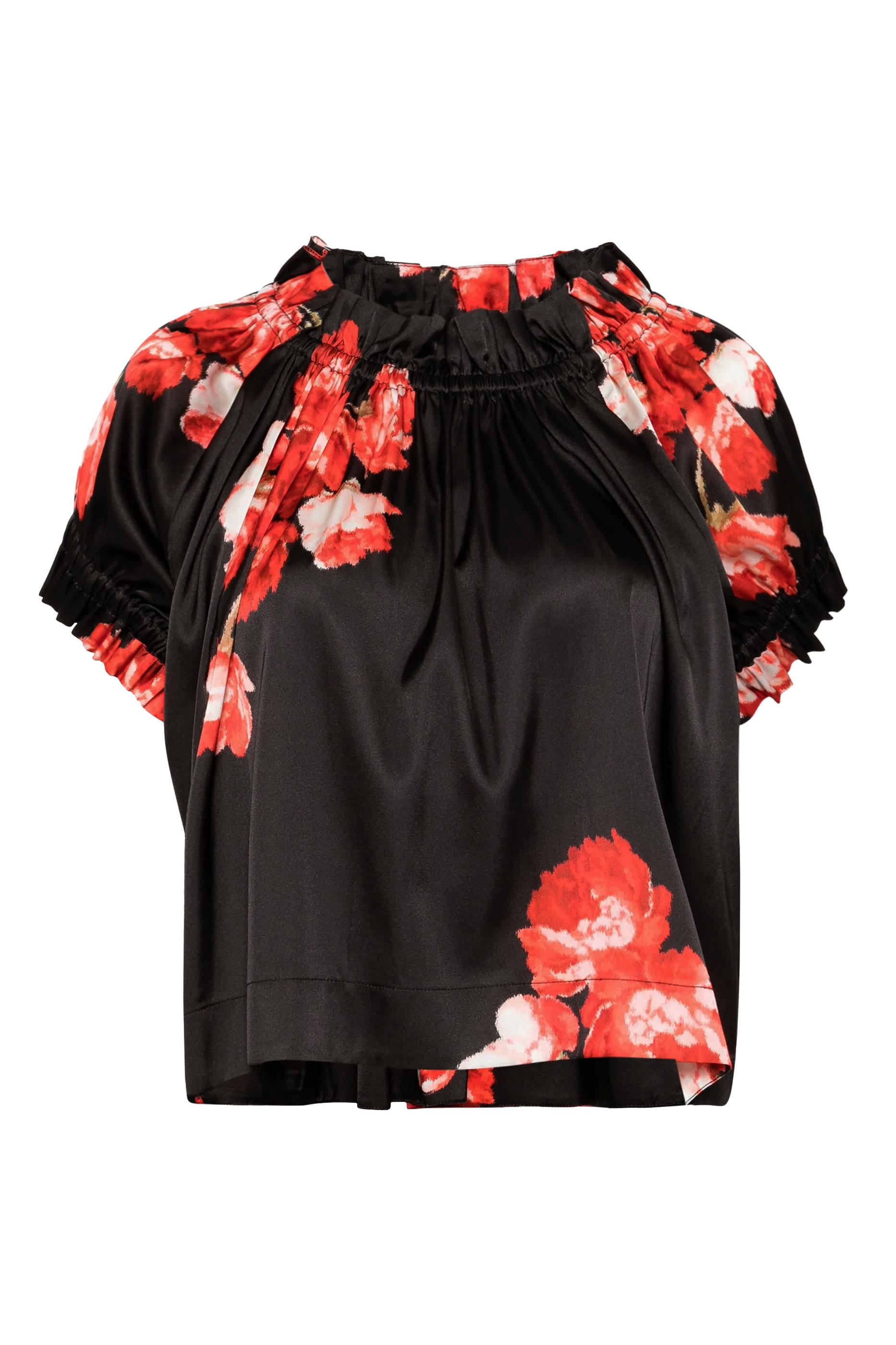 Gathered Ruffle Tulip Top