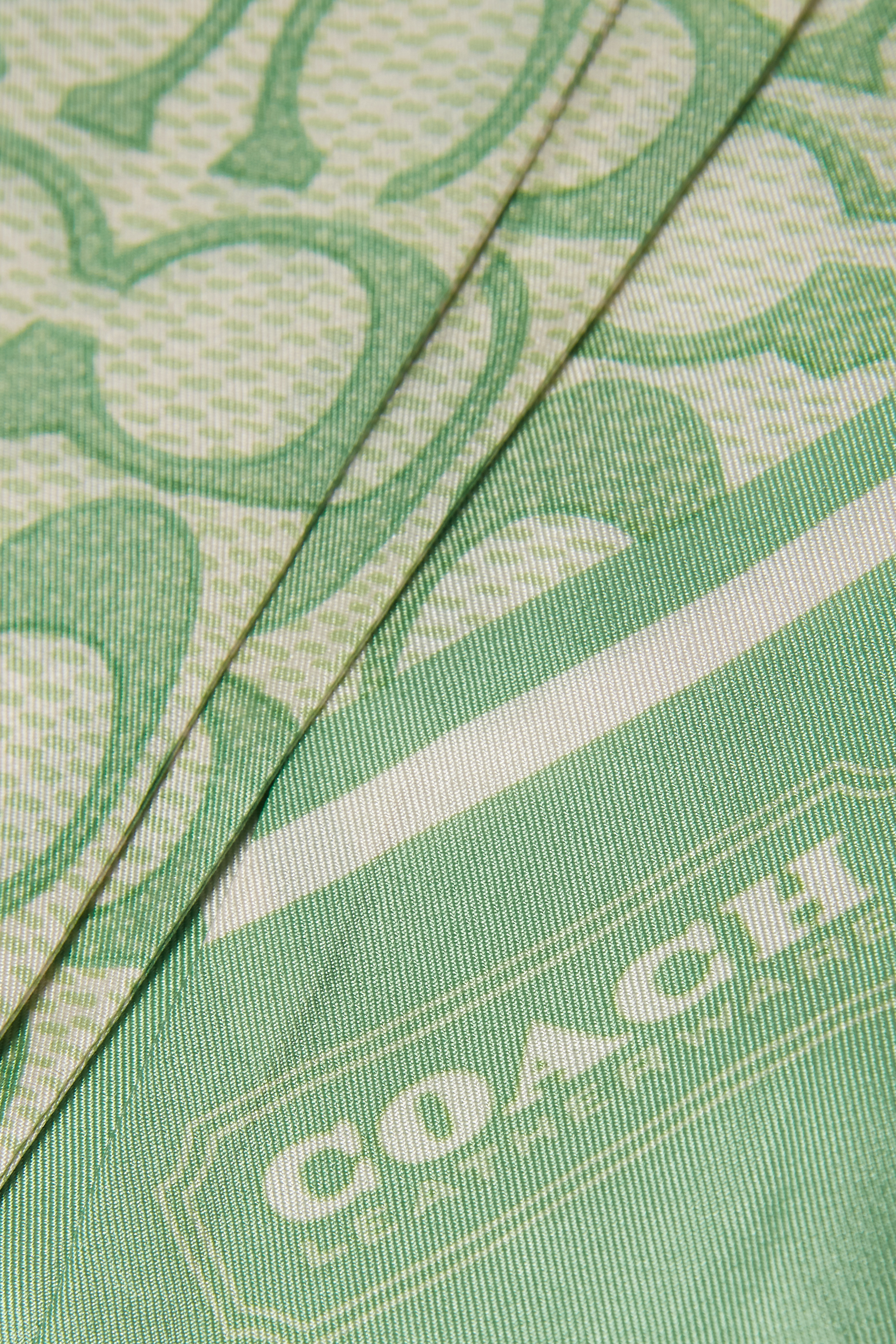 Vintage Signature C Printed Silk Skinny Scarf