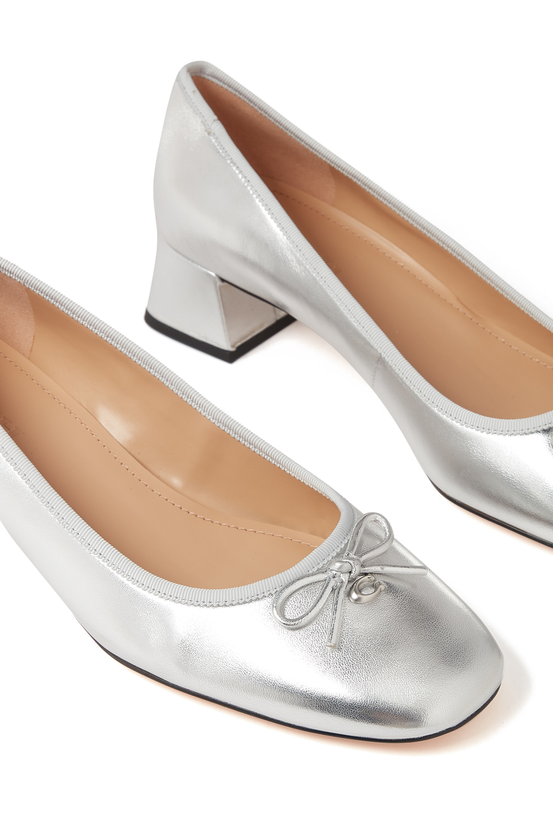 Ava 40 Metallic Ballet Pumps