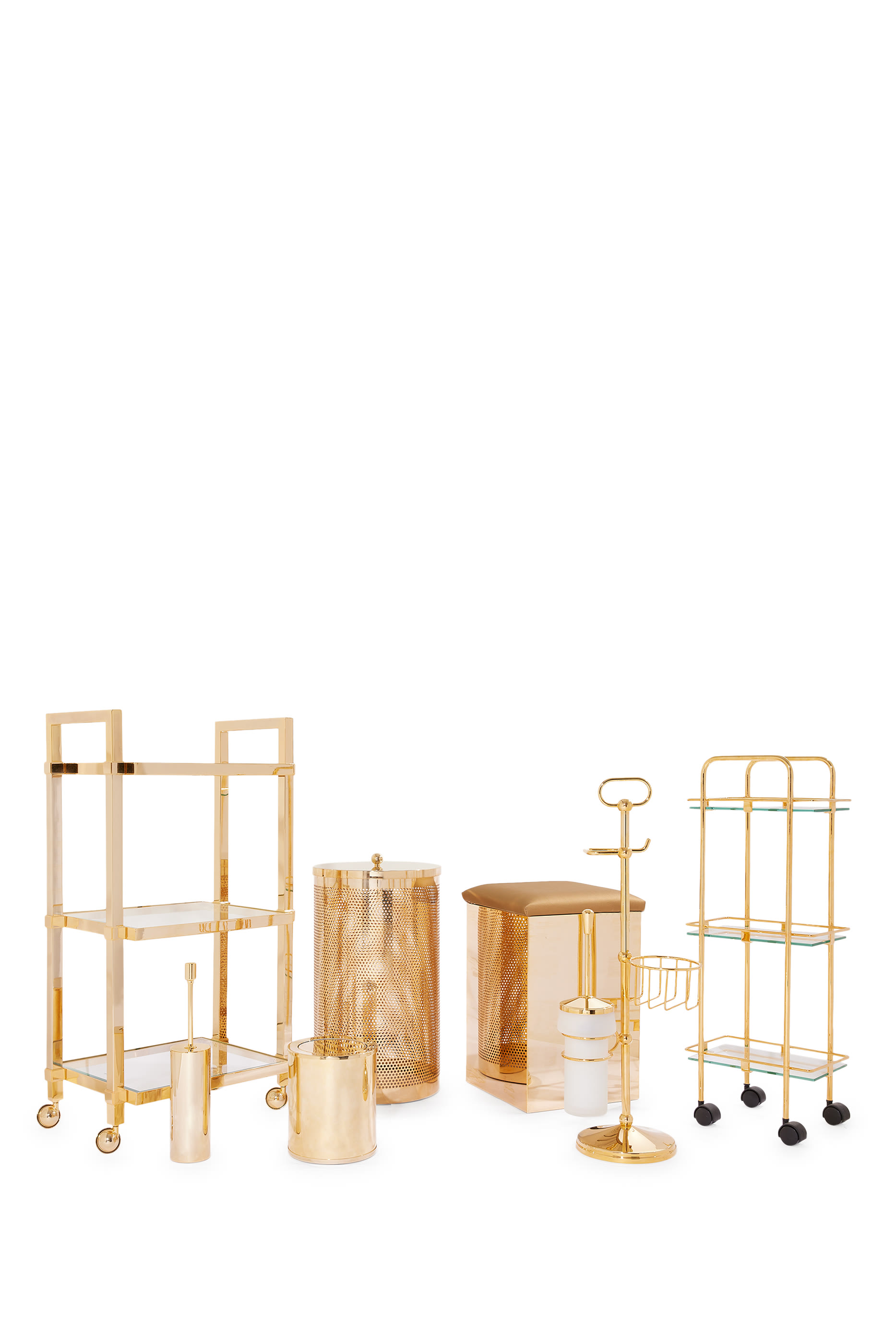 Square Gold-Plated Trolley