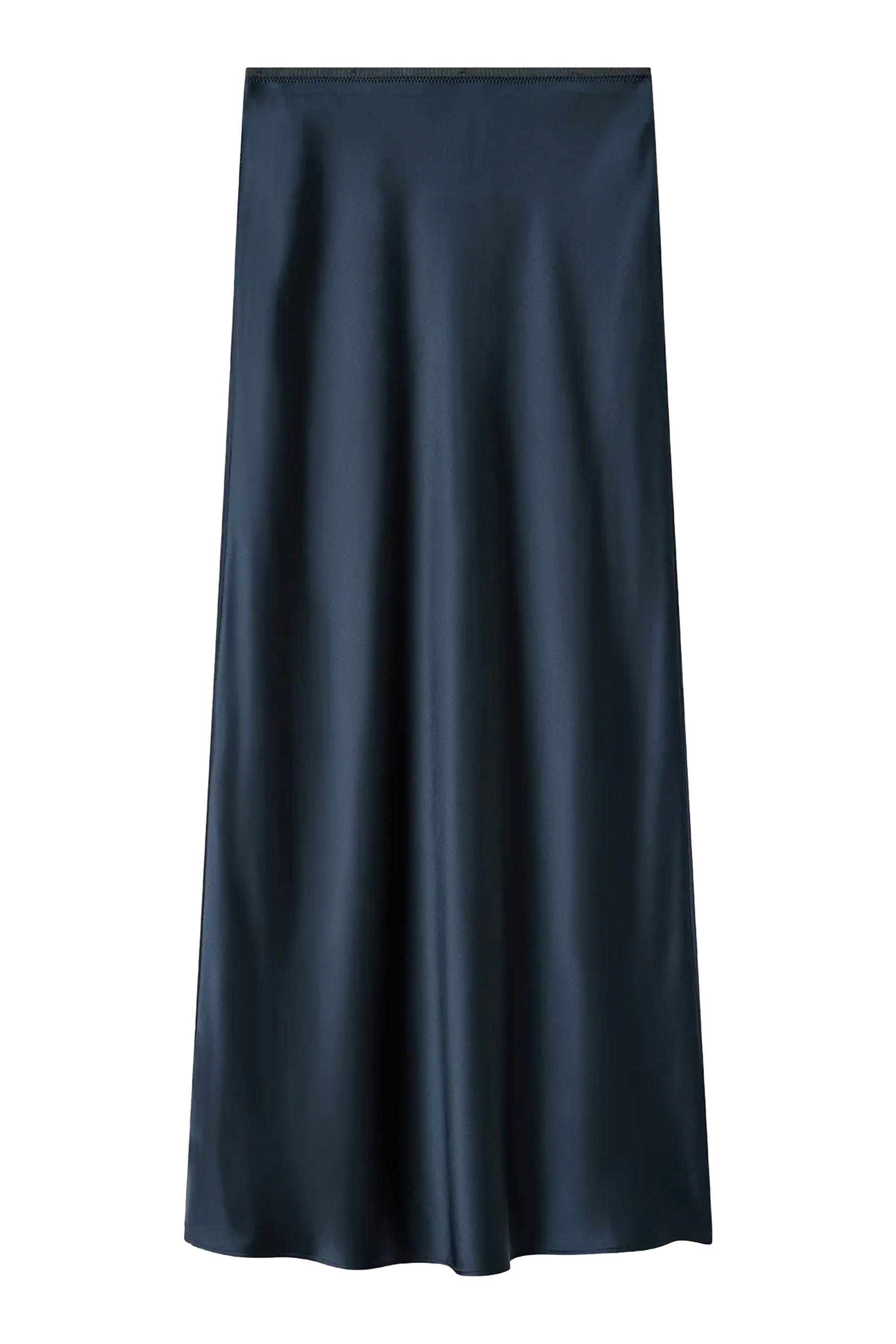 Isaak Long Silk Satin Skirt