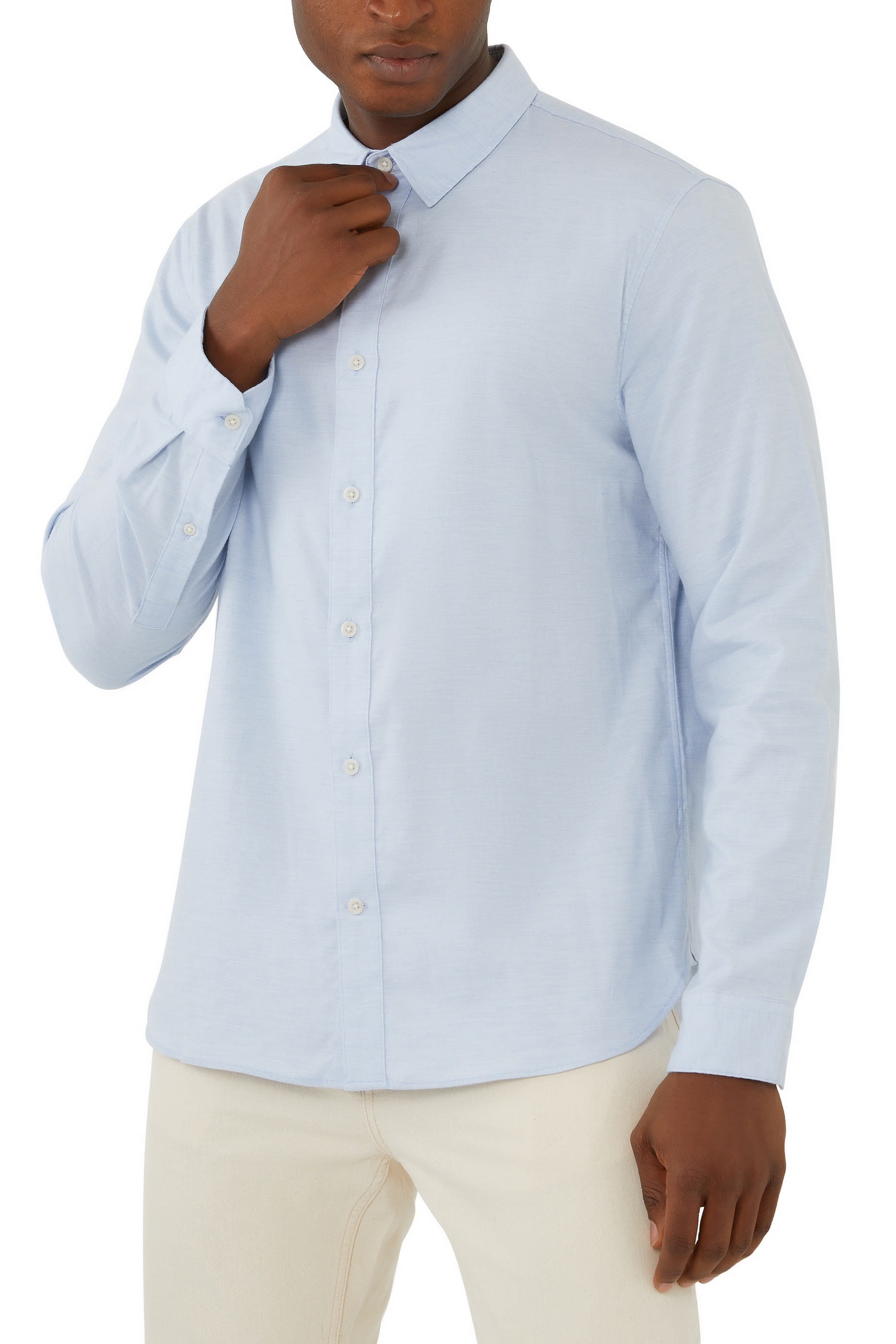 Stretch Oxford Long-Sleeve Shirt