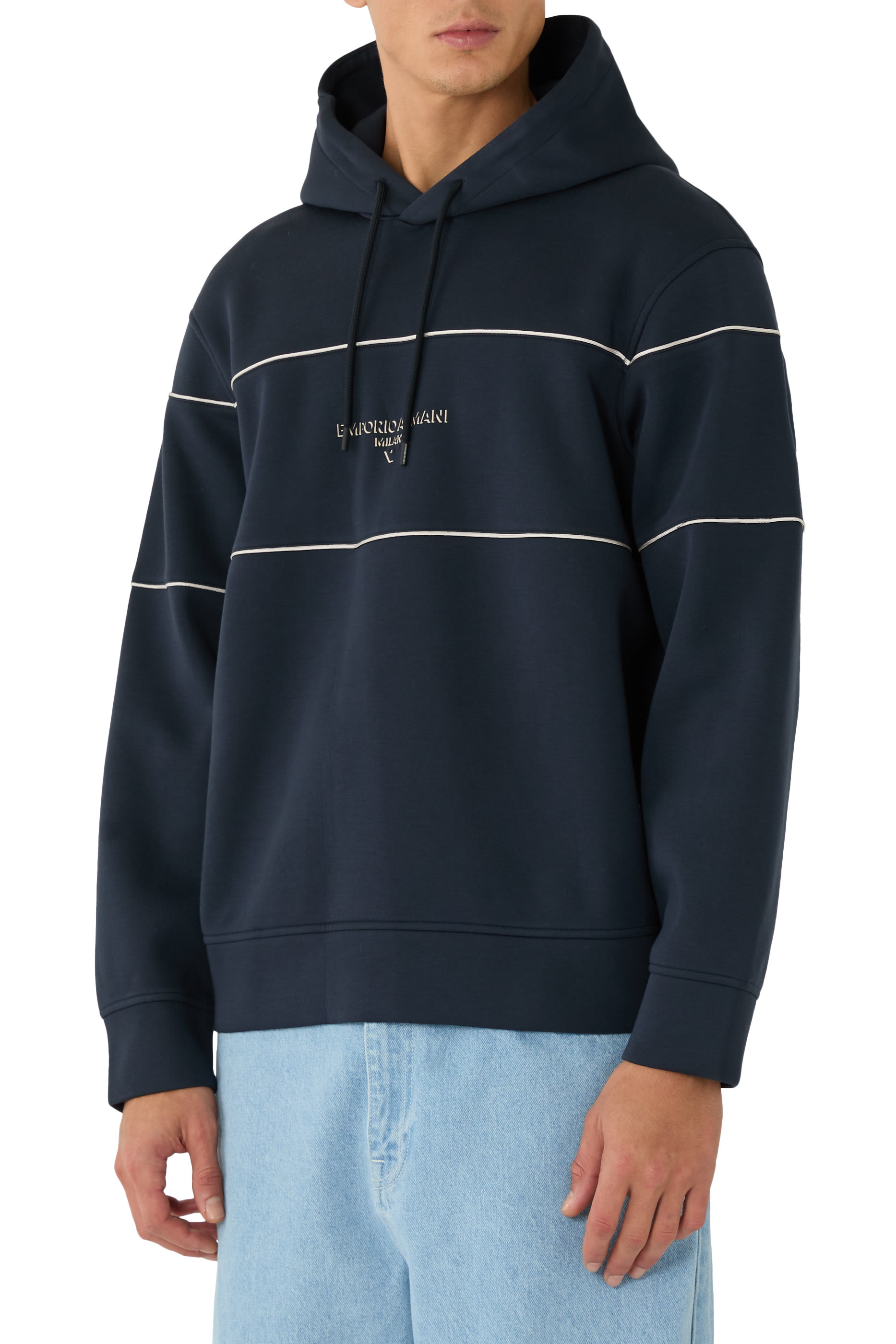 Double-Jersey Hooded Sweatshirt