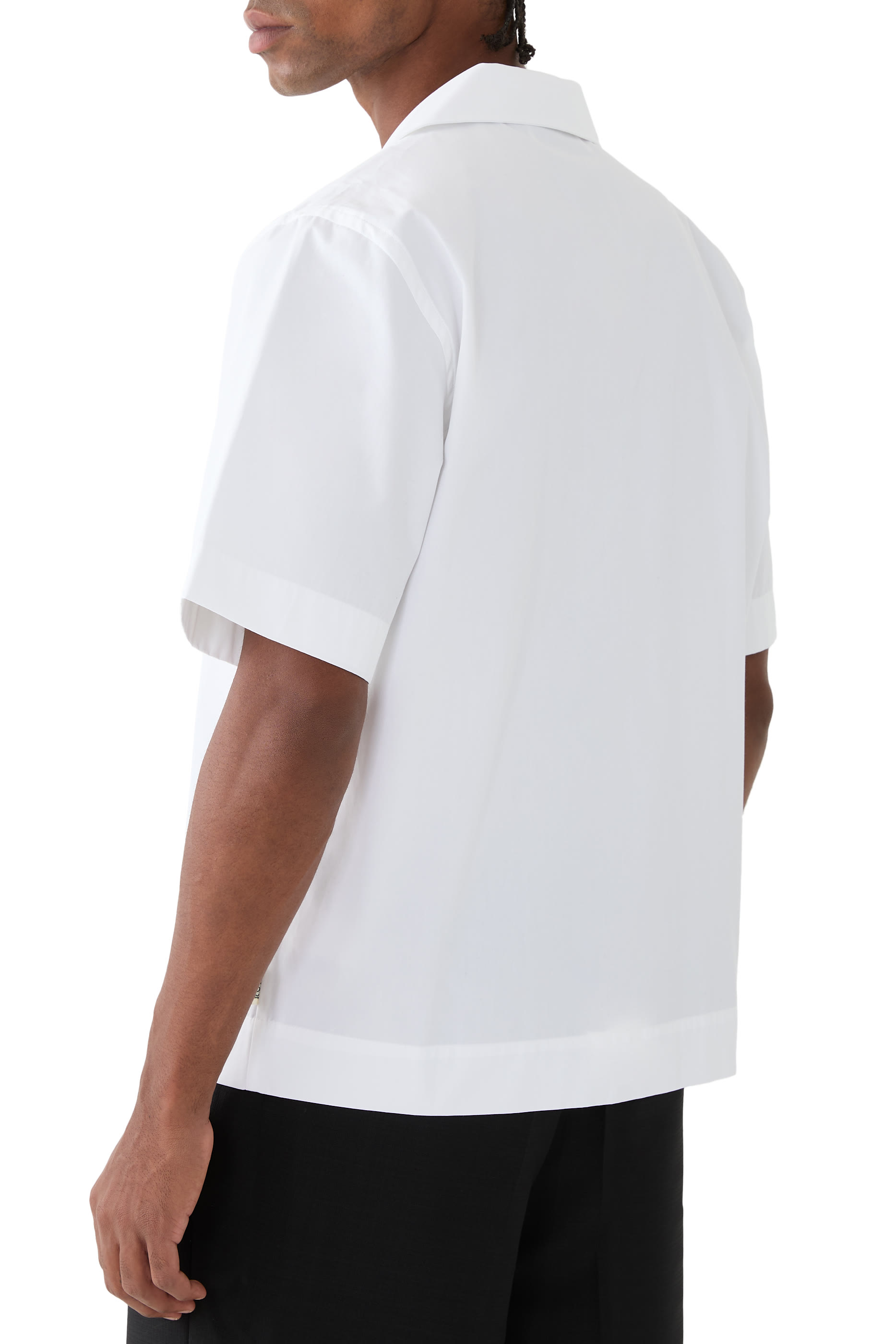 Oversized Camp Collar Short Sleeve Shirt 