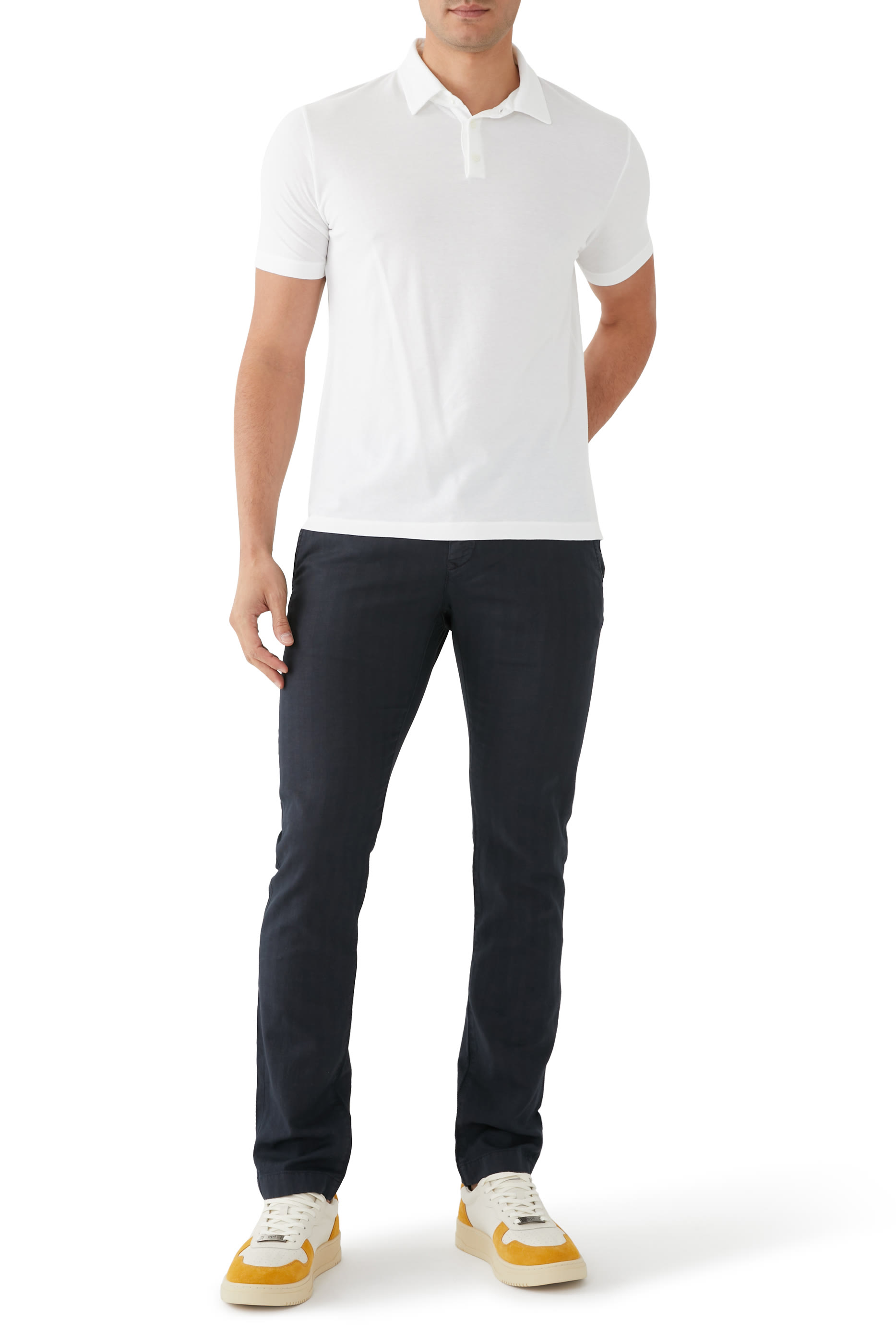 Zanone Slim Fit Short-Sleeve Polo Shirt