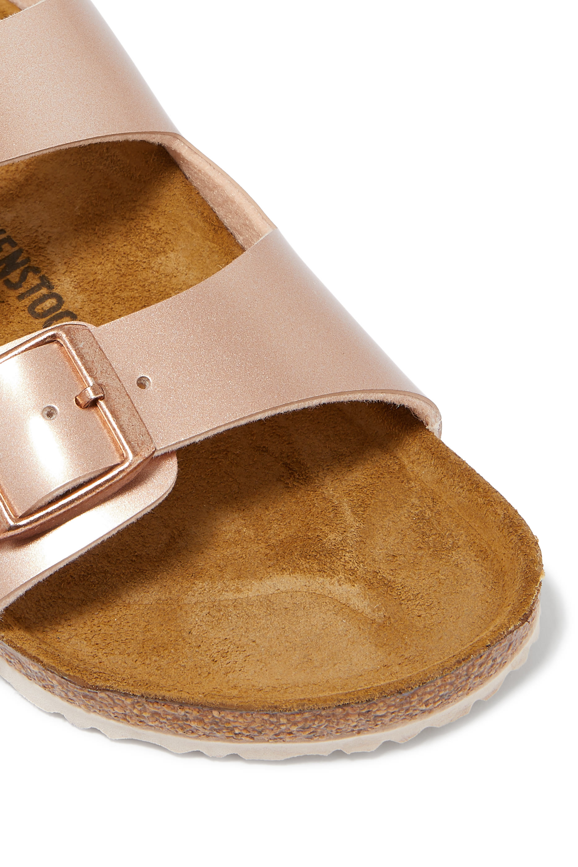 Kids Arizona Birko-Flor Metallic Sandals
