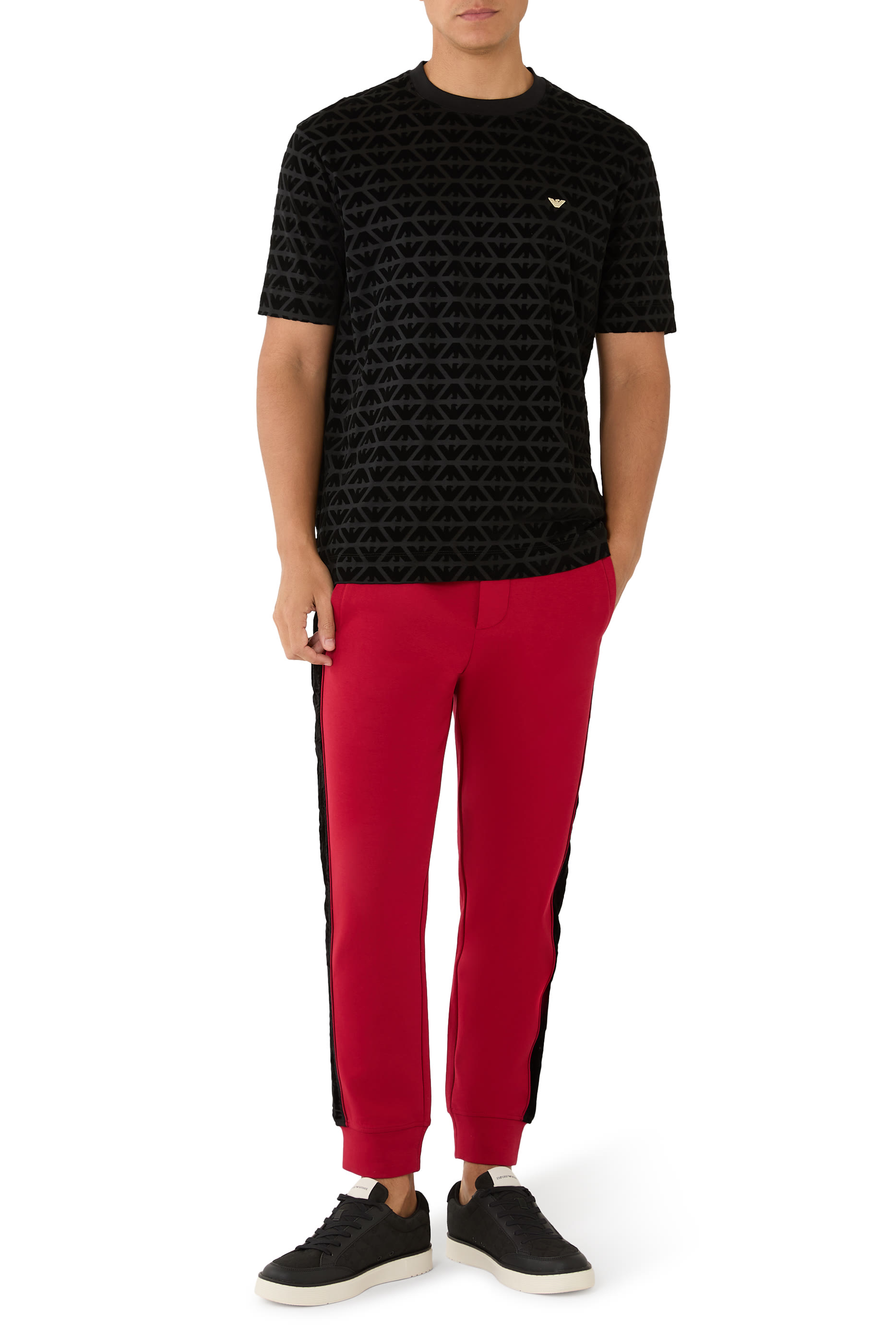 Lunar New Year Lyocell-Blend Jersey T-Shirt With Flocked Eagles