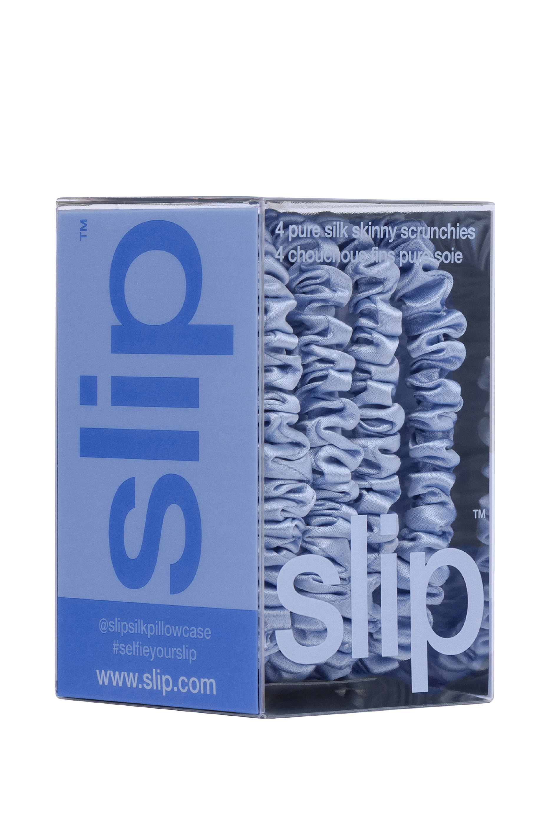 Cornflower Skinny Scrunchies, Set of 4 