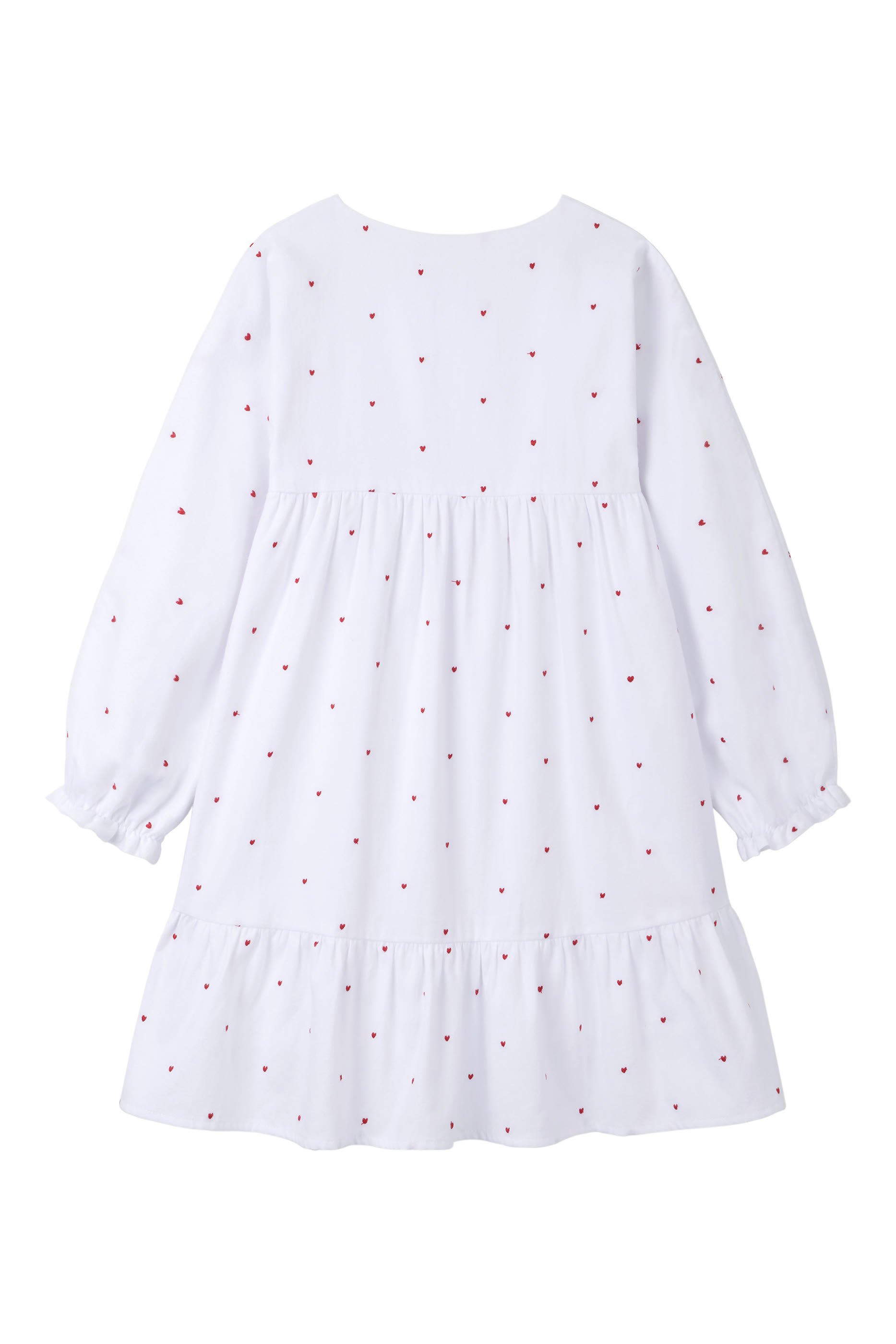 Kids Heart Embroidered Organic Cotton Romper