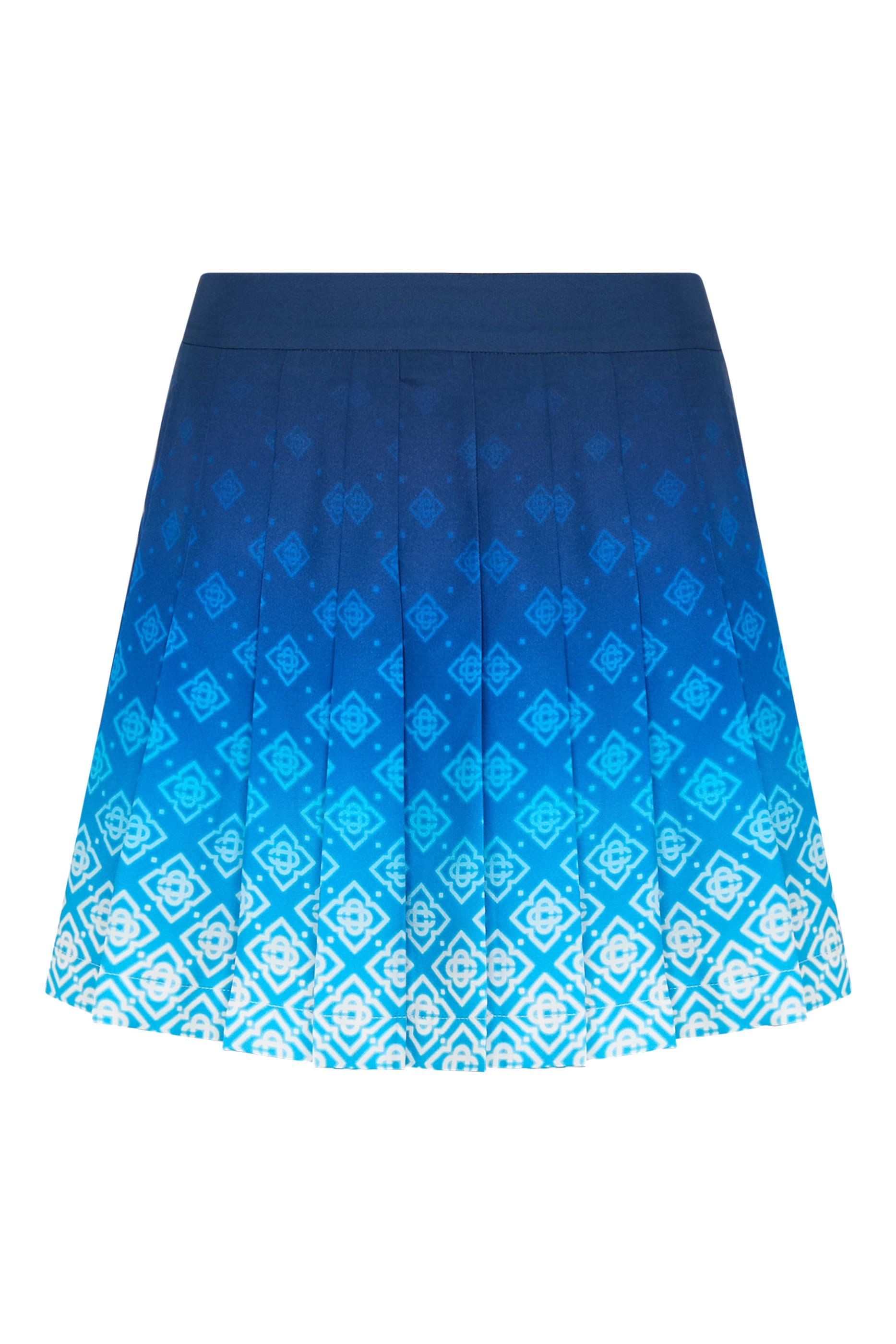 Monogram Pleated Mini Skirt