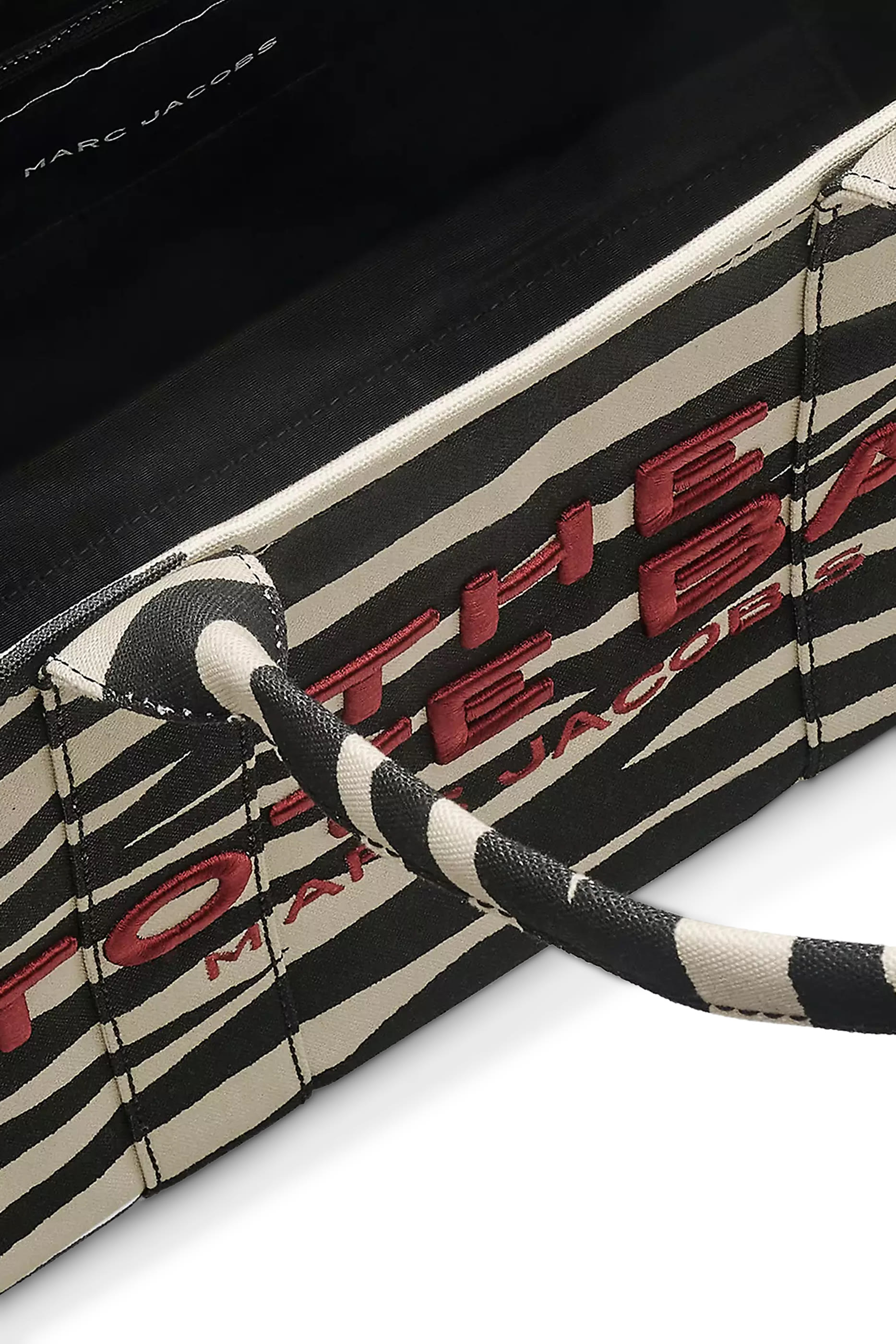 Zebra Canvas Large Tote Bag