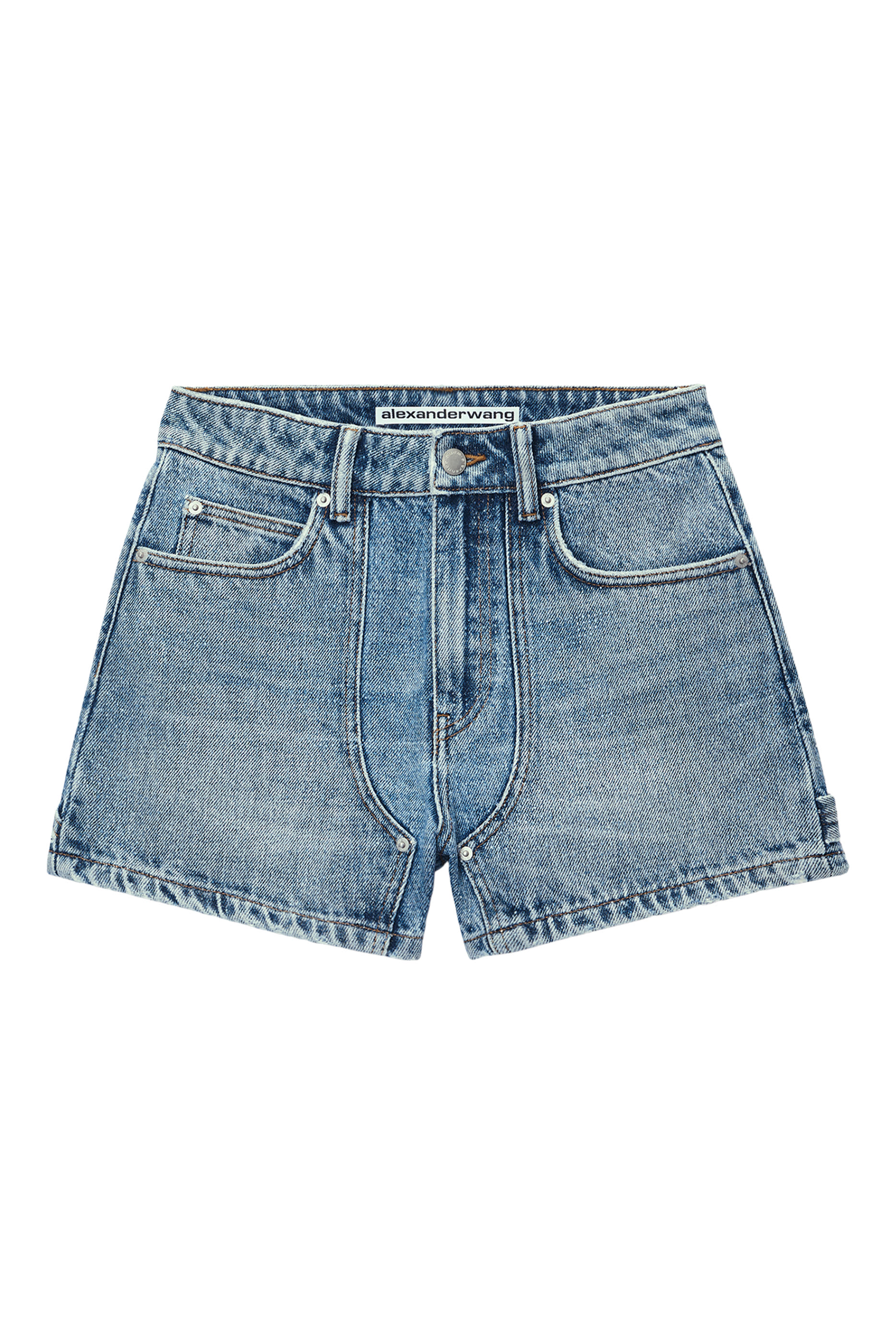 High-Waist Workwear Shorts