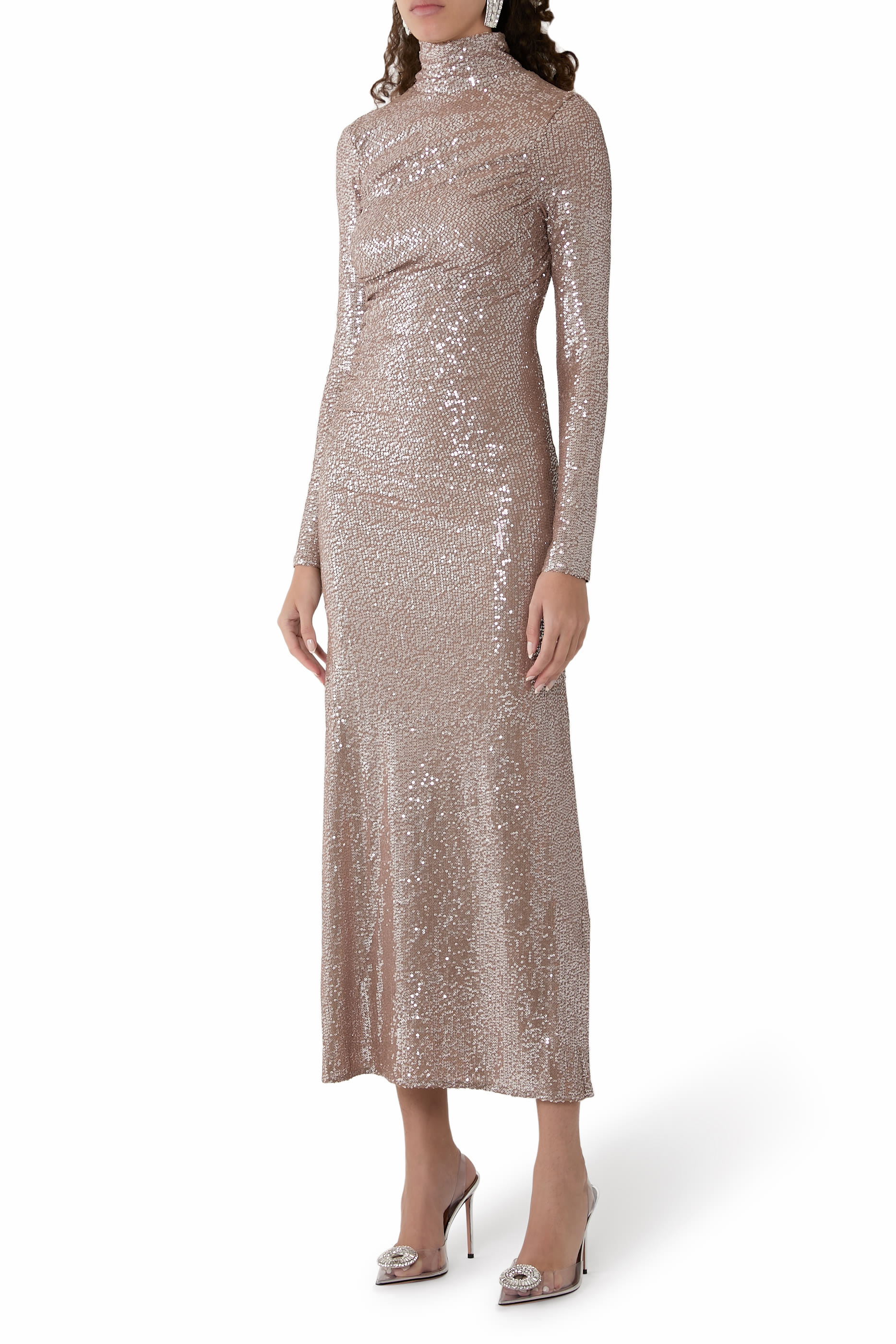 Malia Turtleneck Ankle Gown