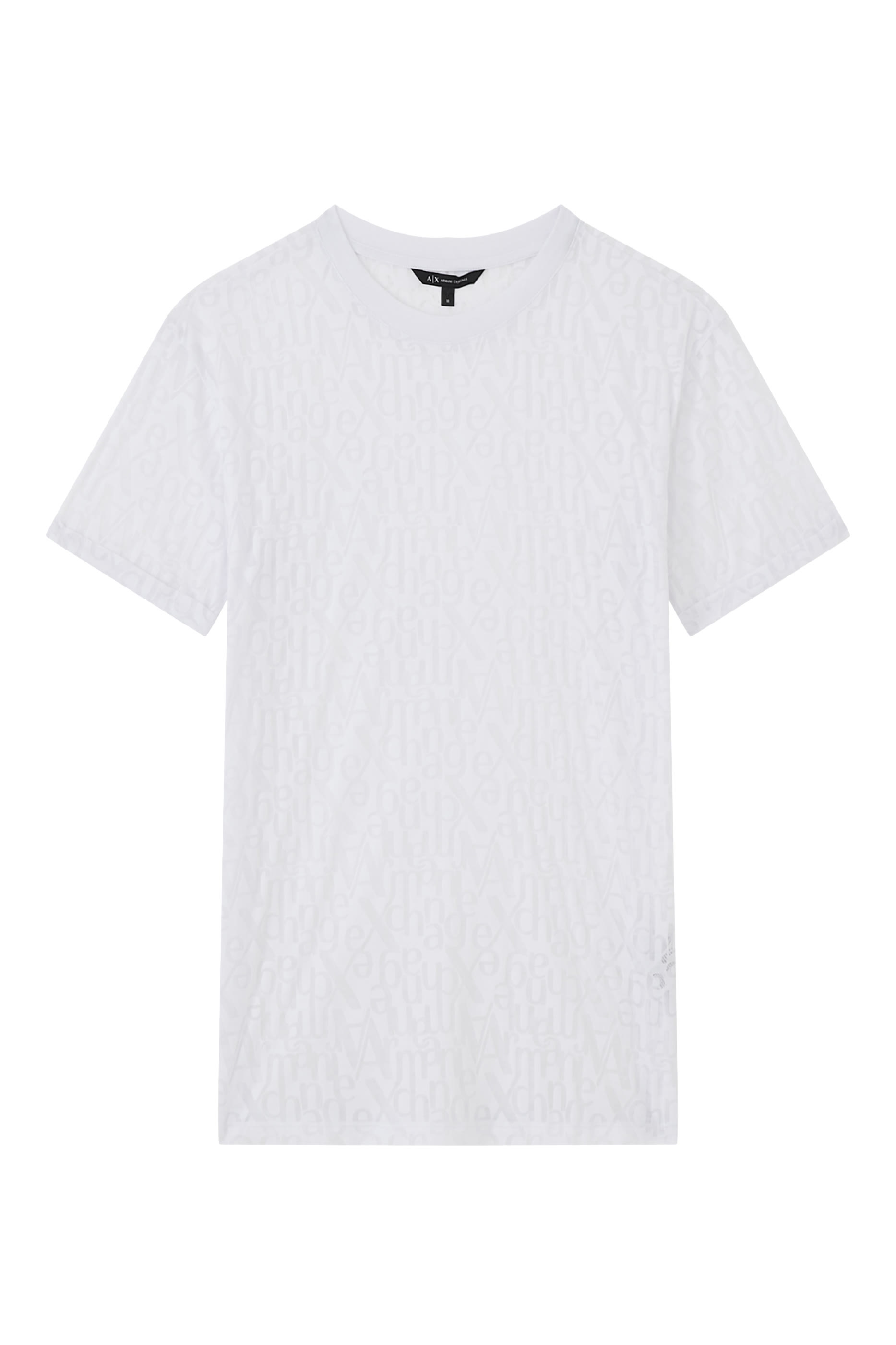 Logo Flamed Fabric T-Shirt