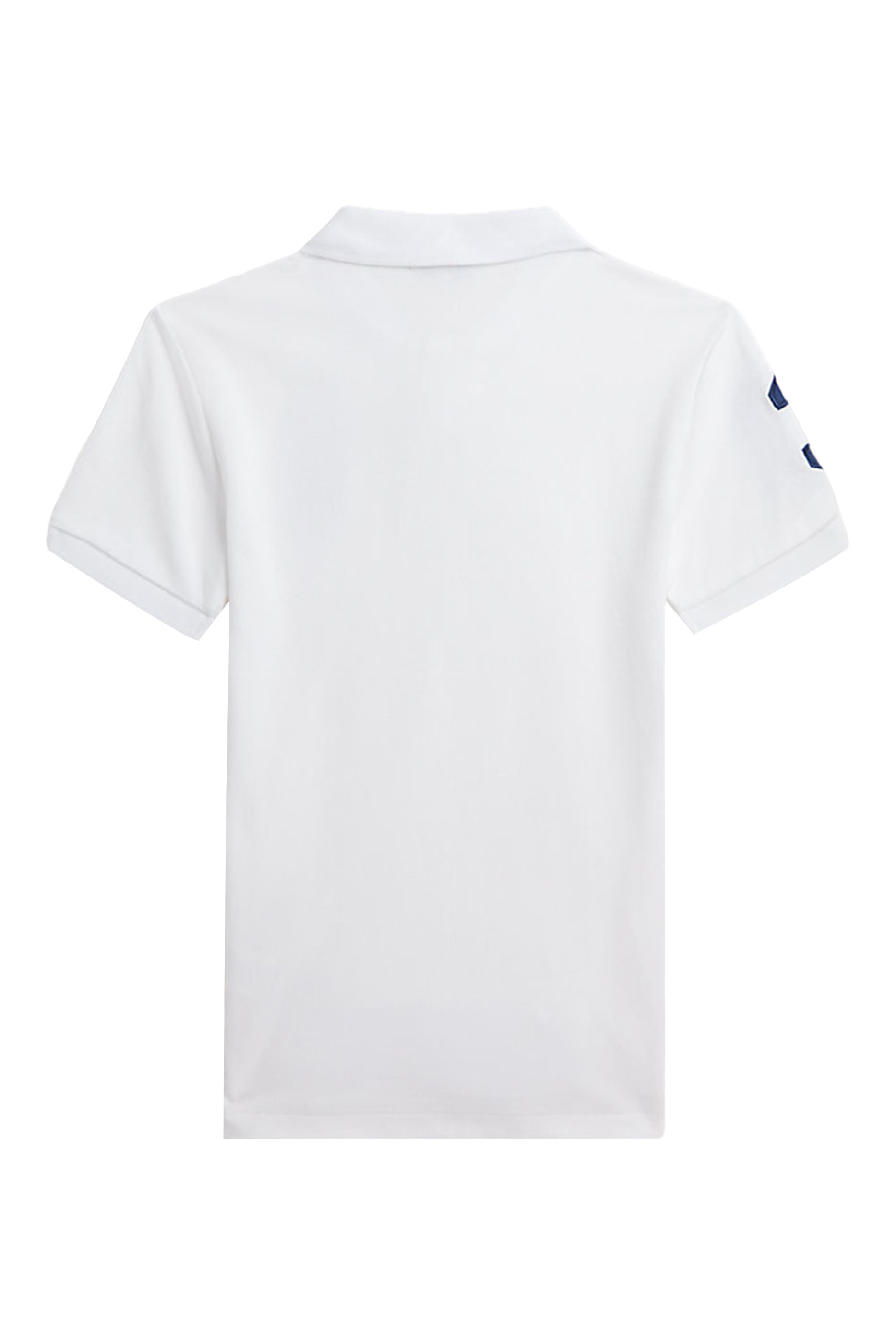 Kids Slim Fit Cotton Mesh Polo