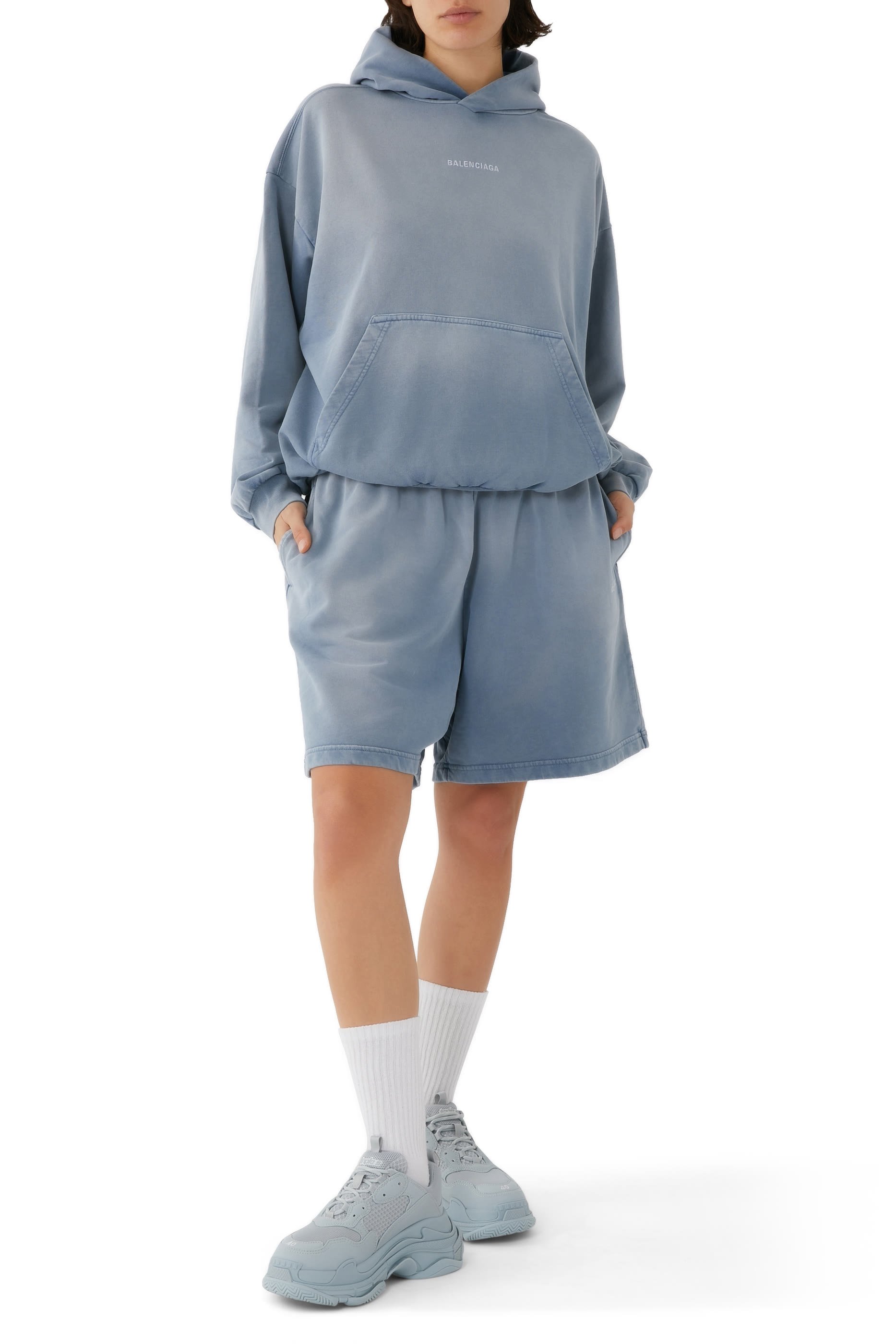 Unisex Faded Logo Hoodie