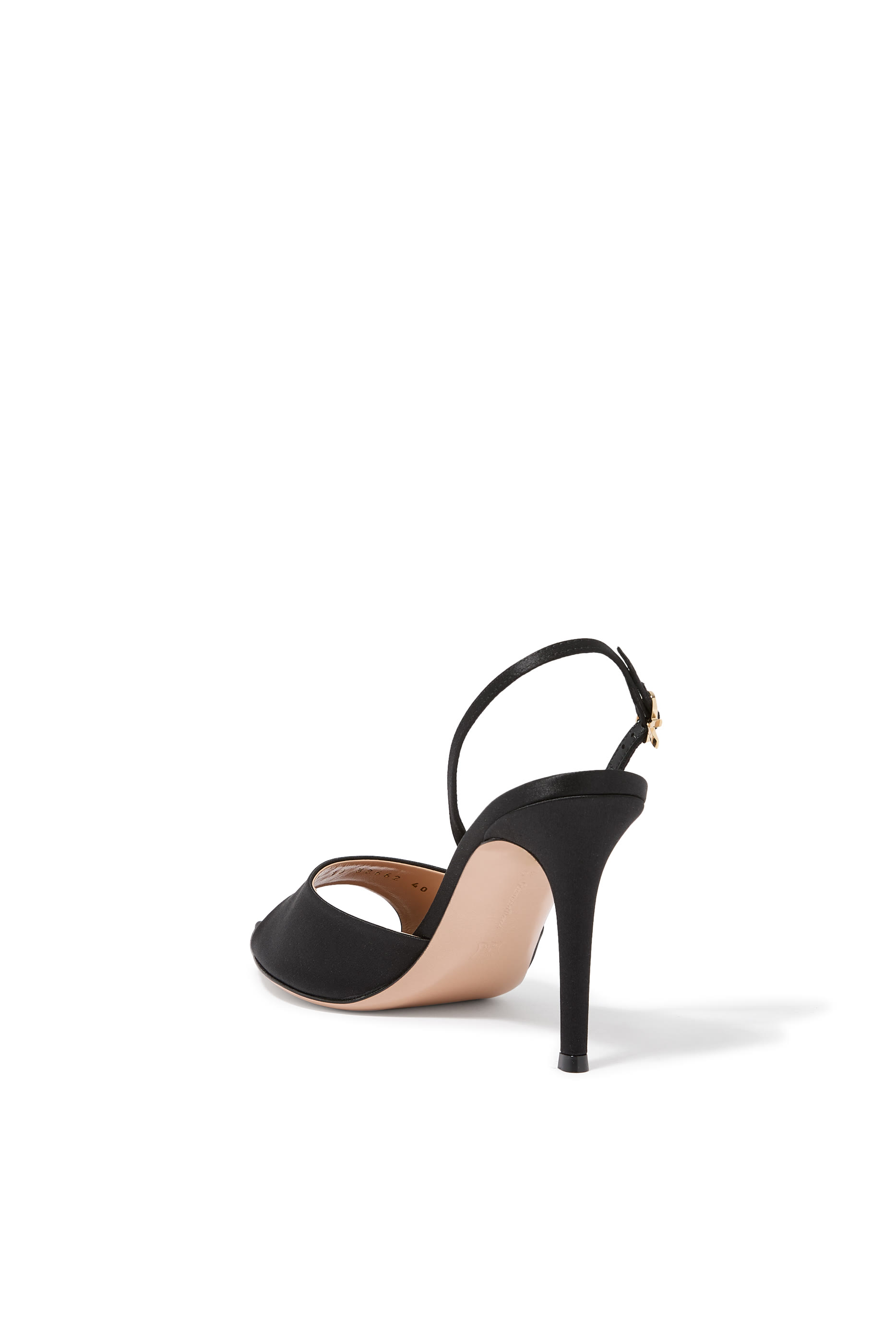 Elle Satin 85 Slingback Mules