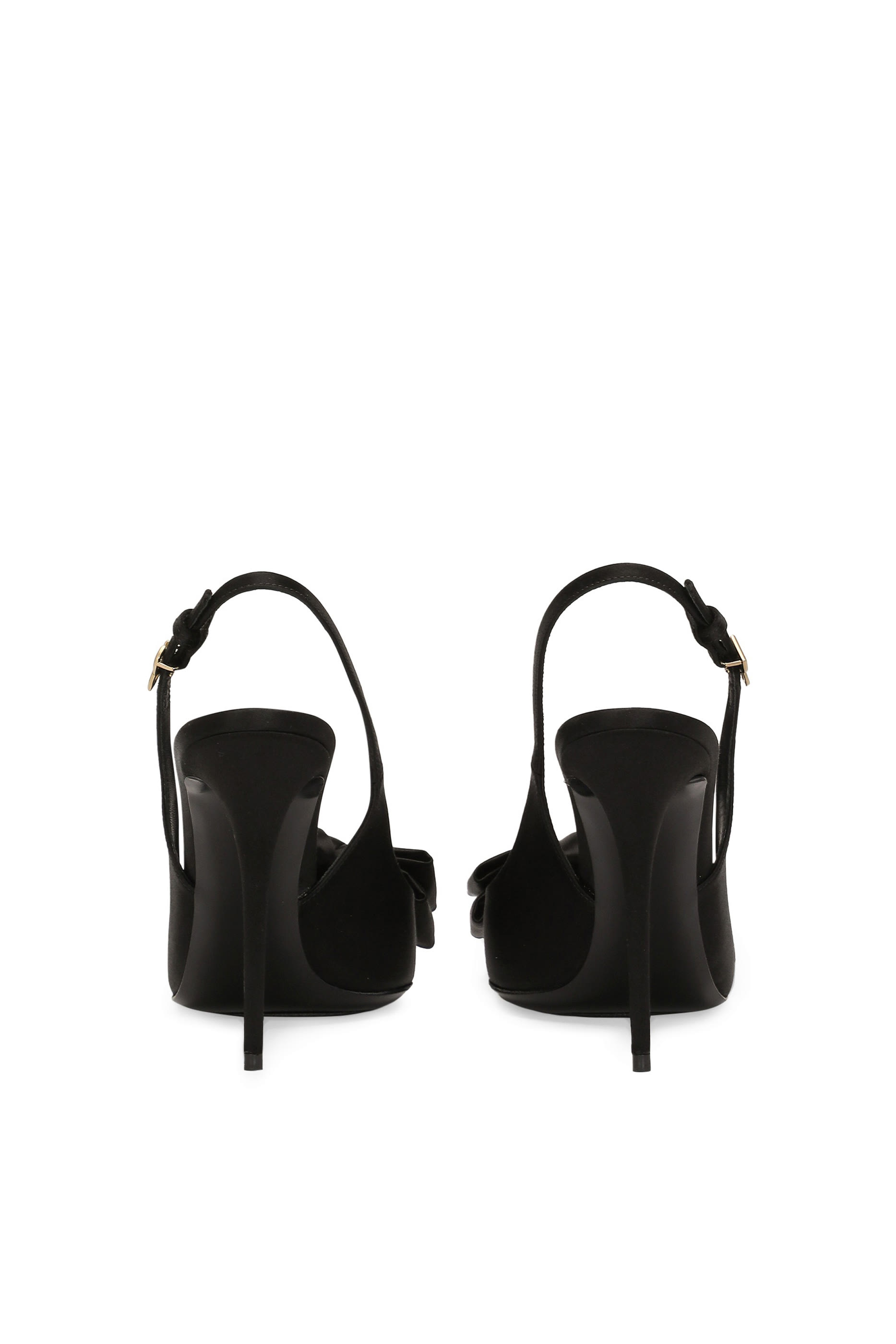 Satin Bow 105 Slingback Pumps