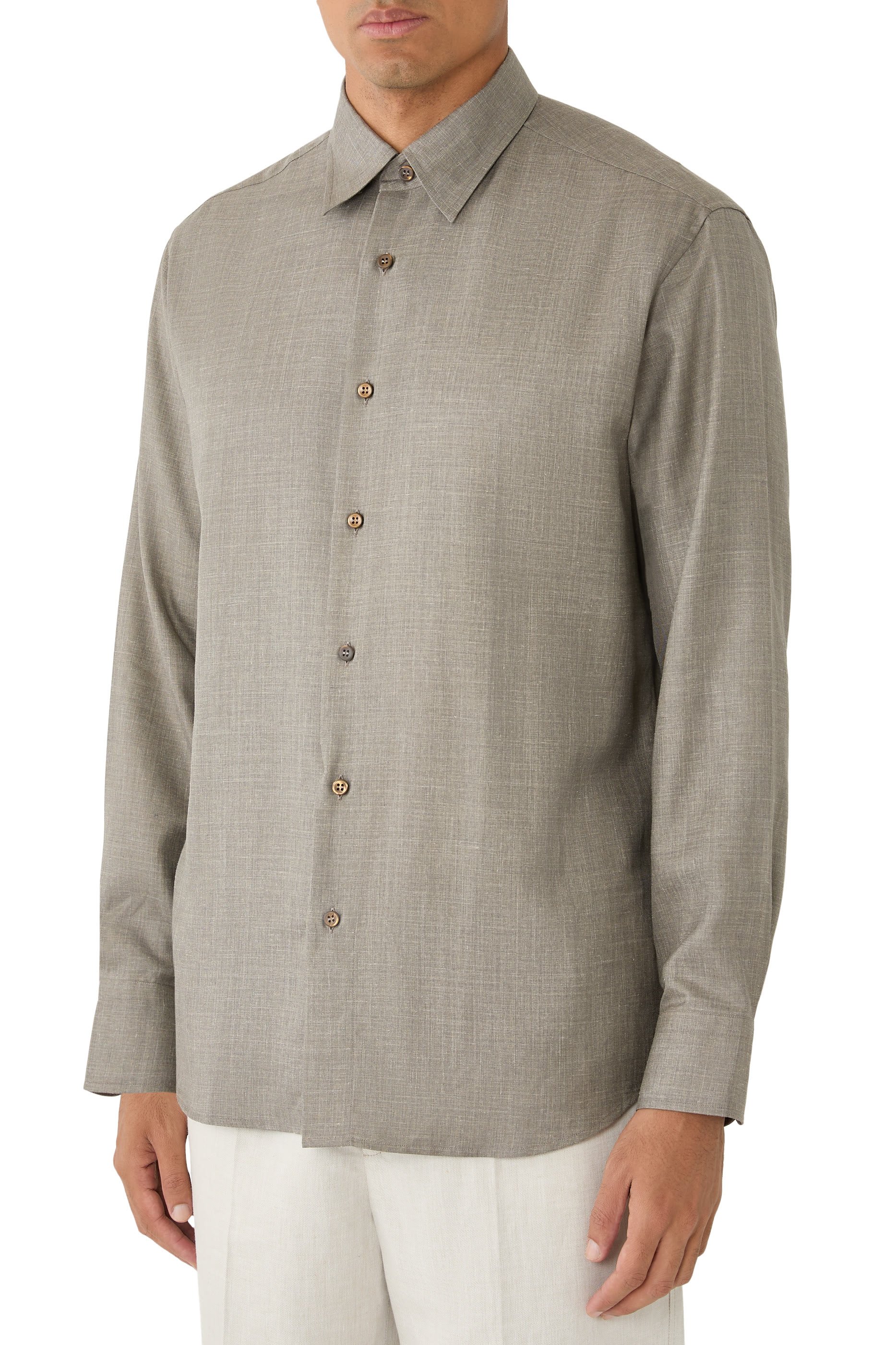 Hidden Button-Down Shirt