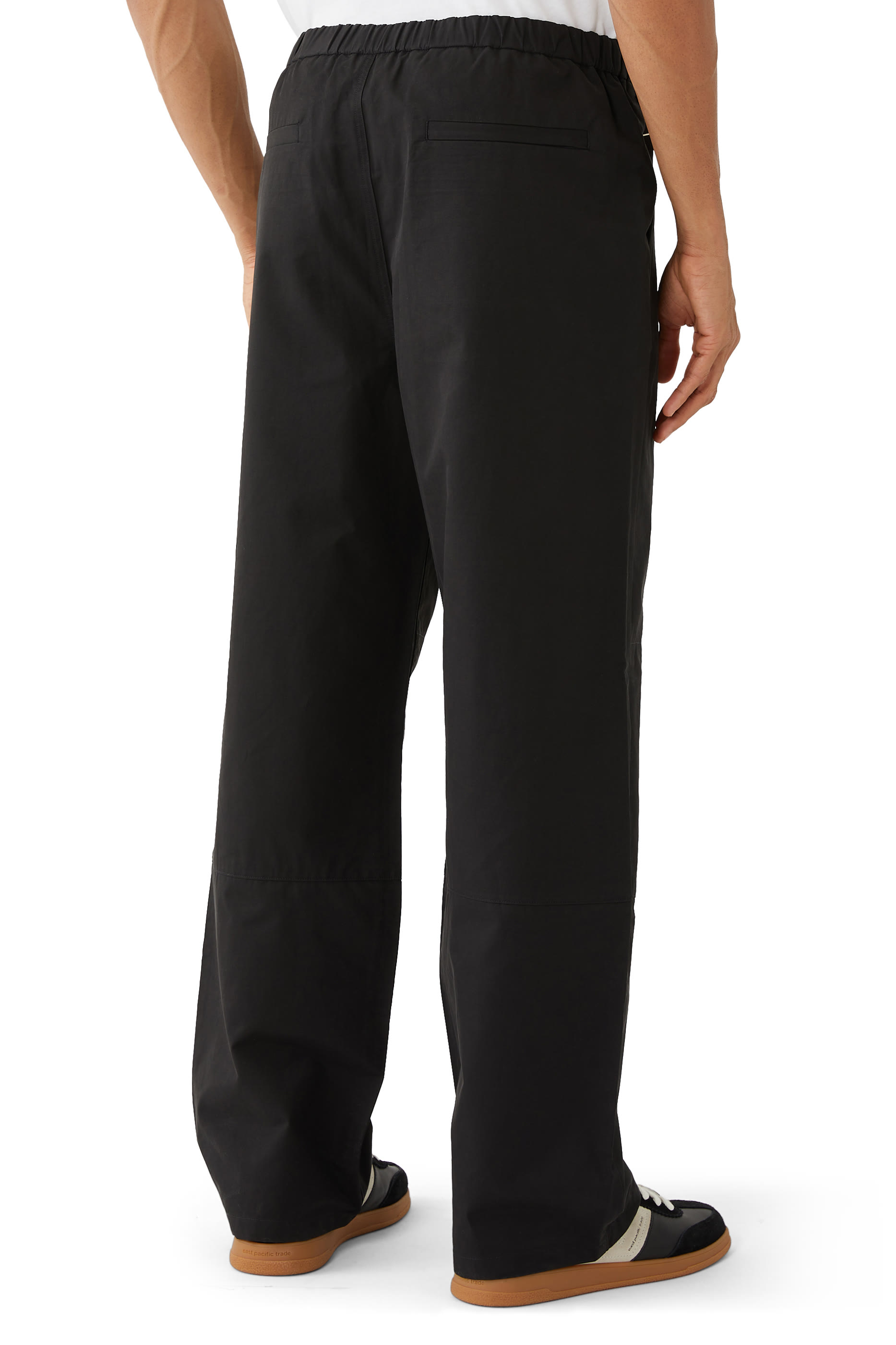 Cotton-Blend Parachute Pants