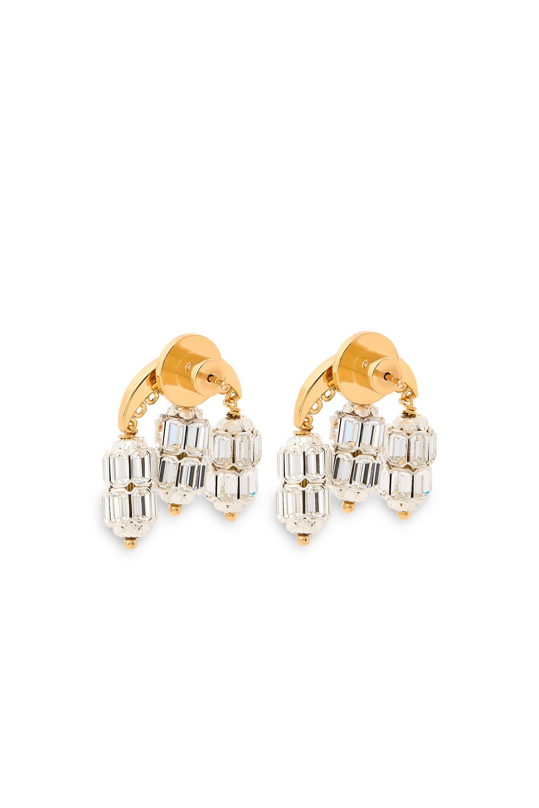  Strass Earrings, 24K Gold Plated Earrings 