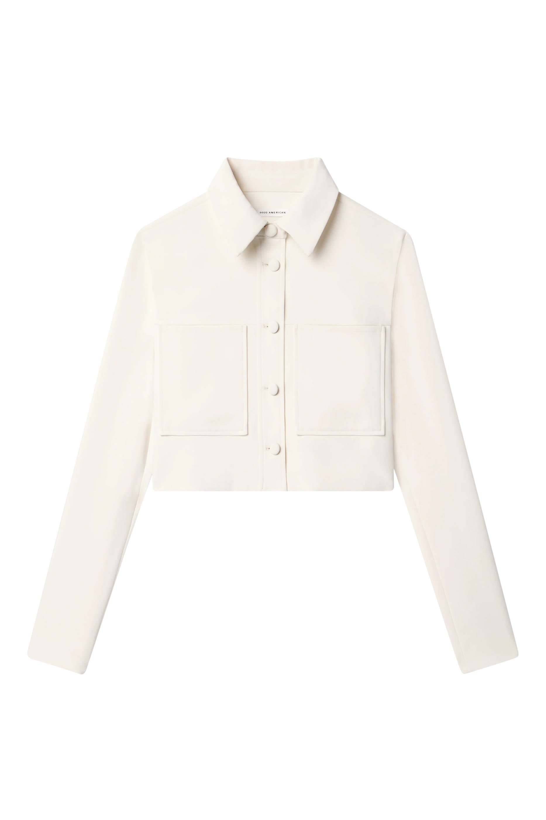 Cropped Button-Up Jacket