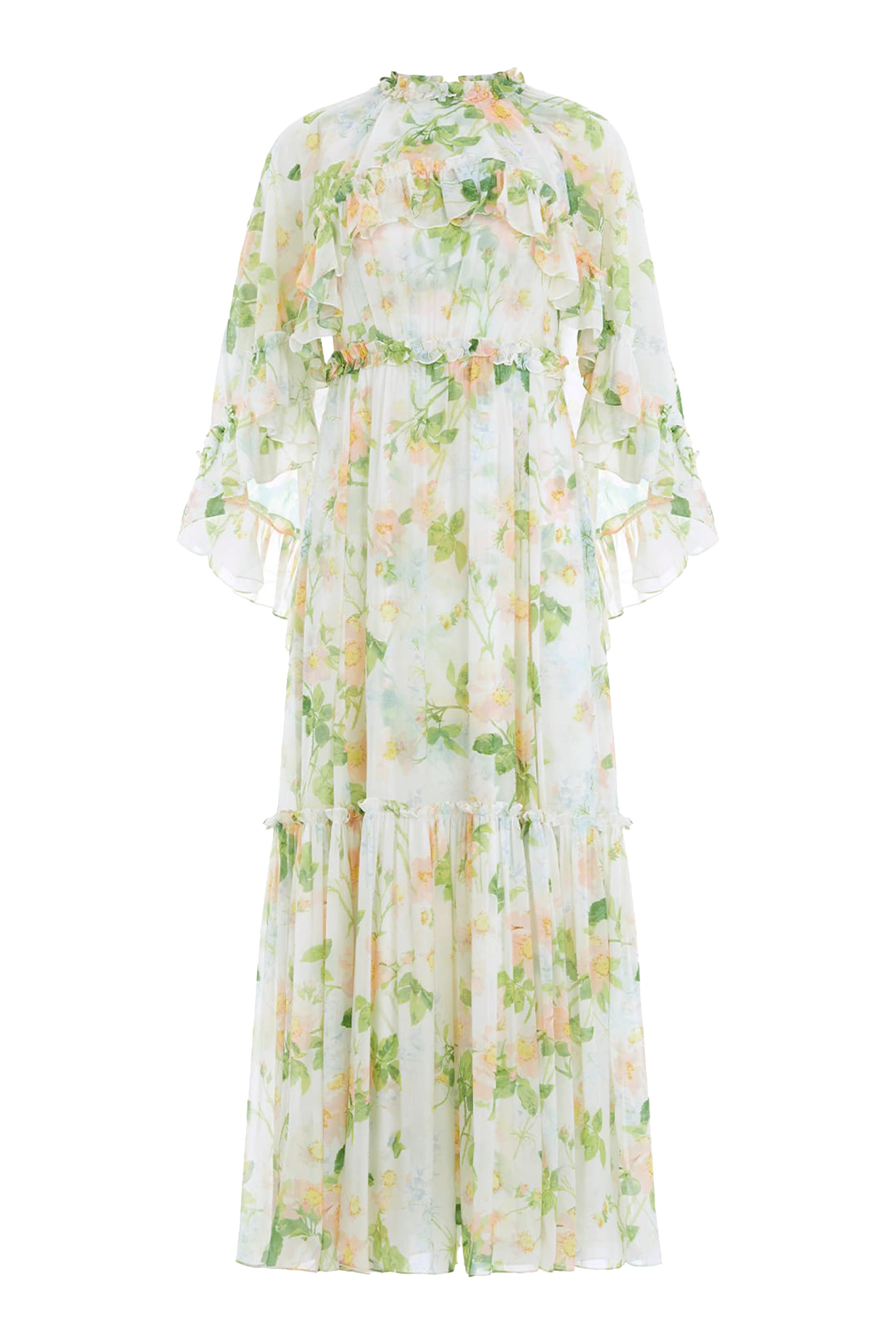 Immortal Rose Harper Chiffon Cape Ankle Gown