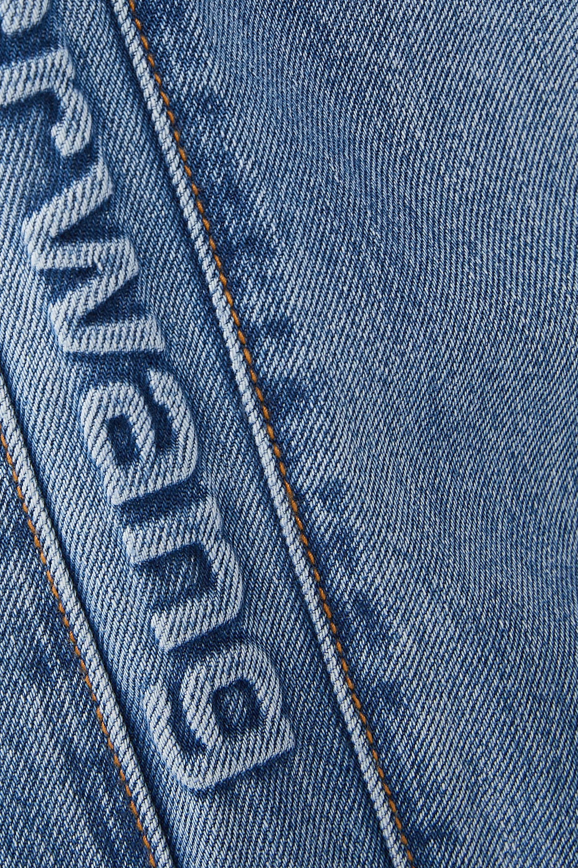 Logo-Embossed Denim Balloon Jogger Pants