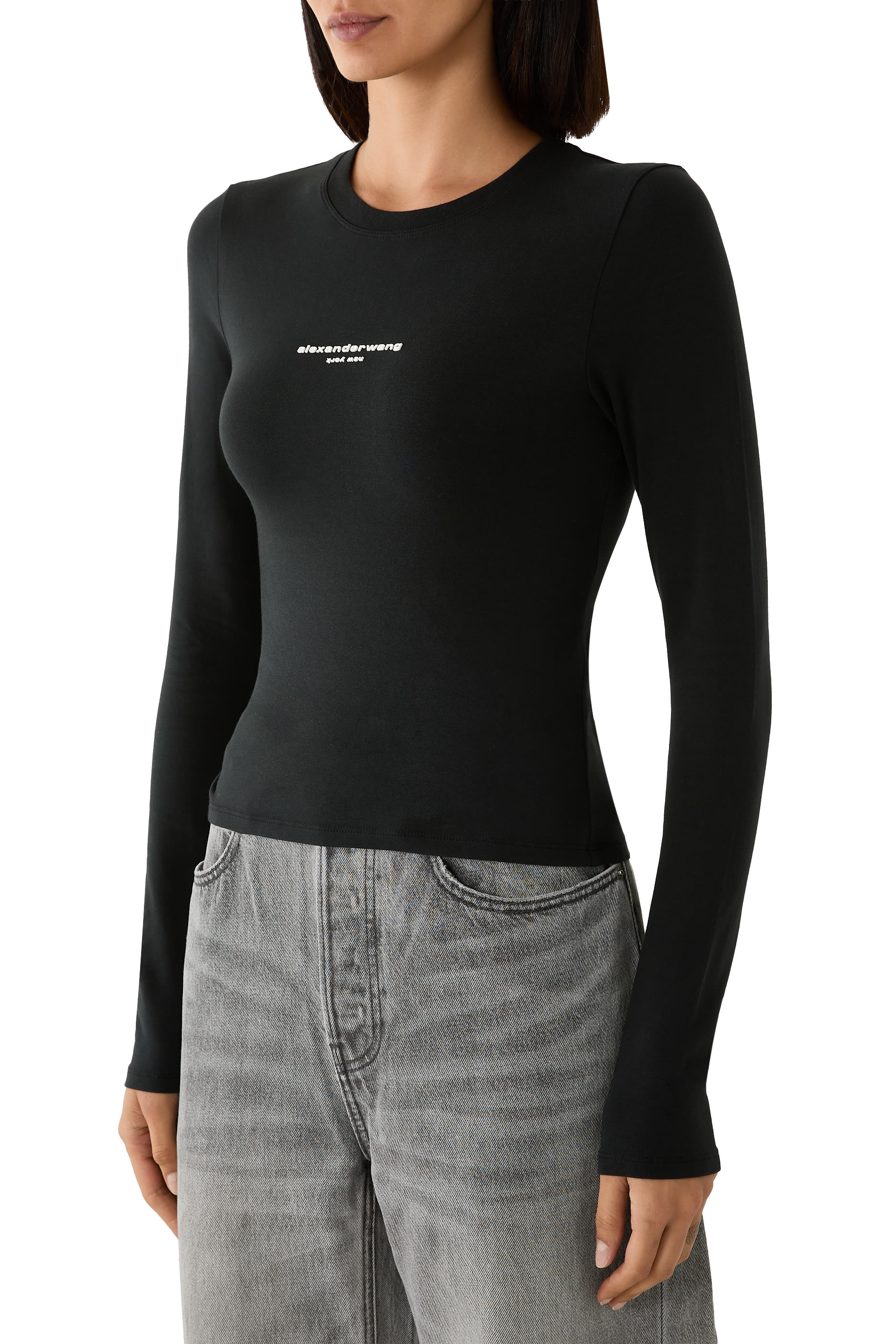 Long Sleeve Logo Print T-Shirt 