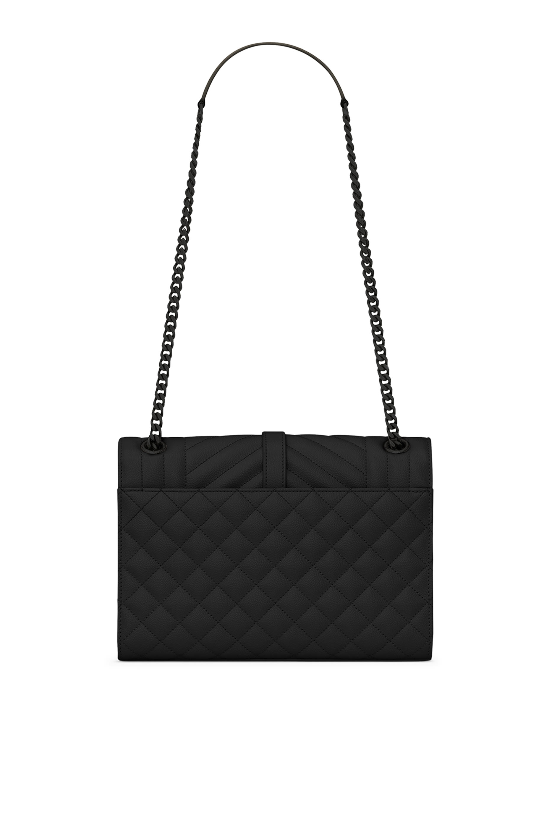 Envelope Medium Bag in Quilted Grain De Poudre Embossed Leather