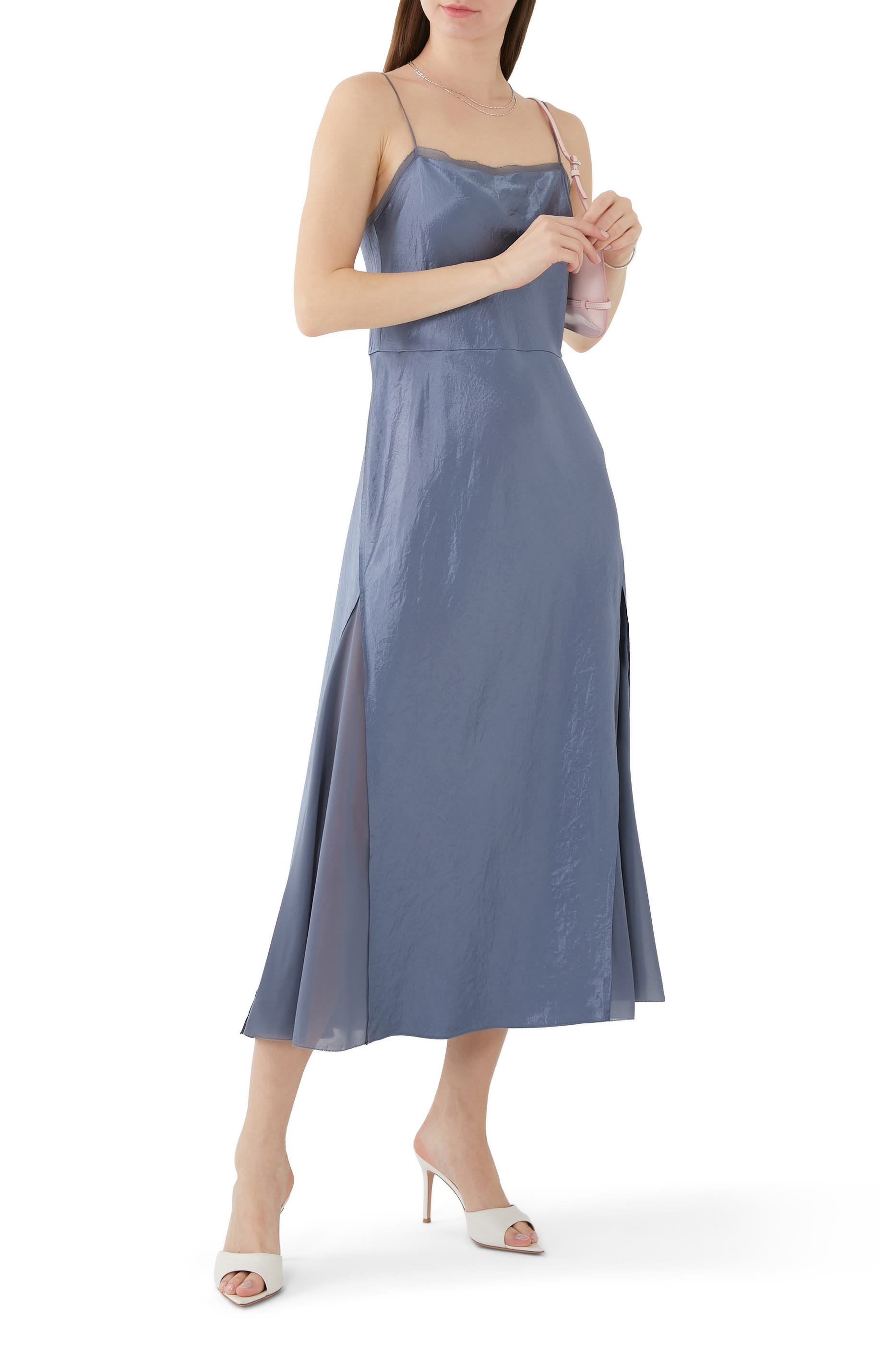 Sheer Panelled Slip Dress