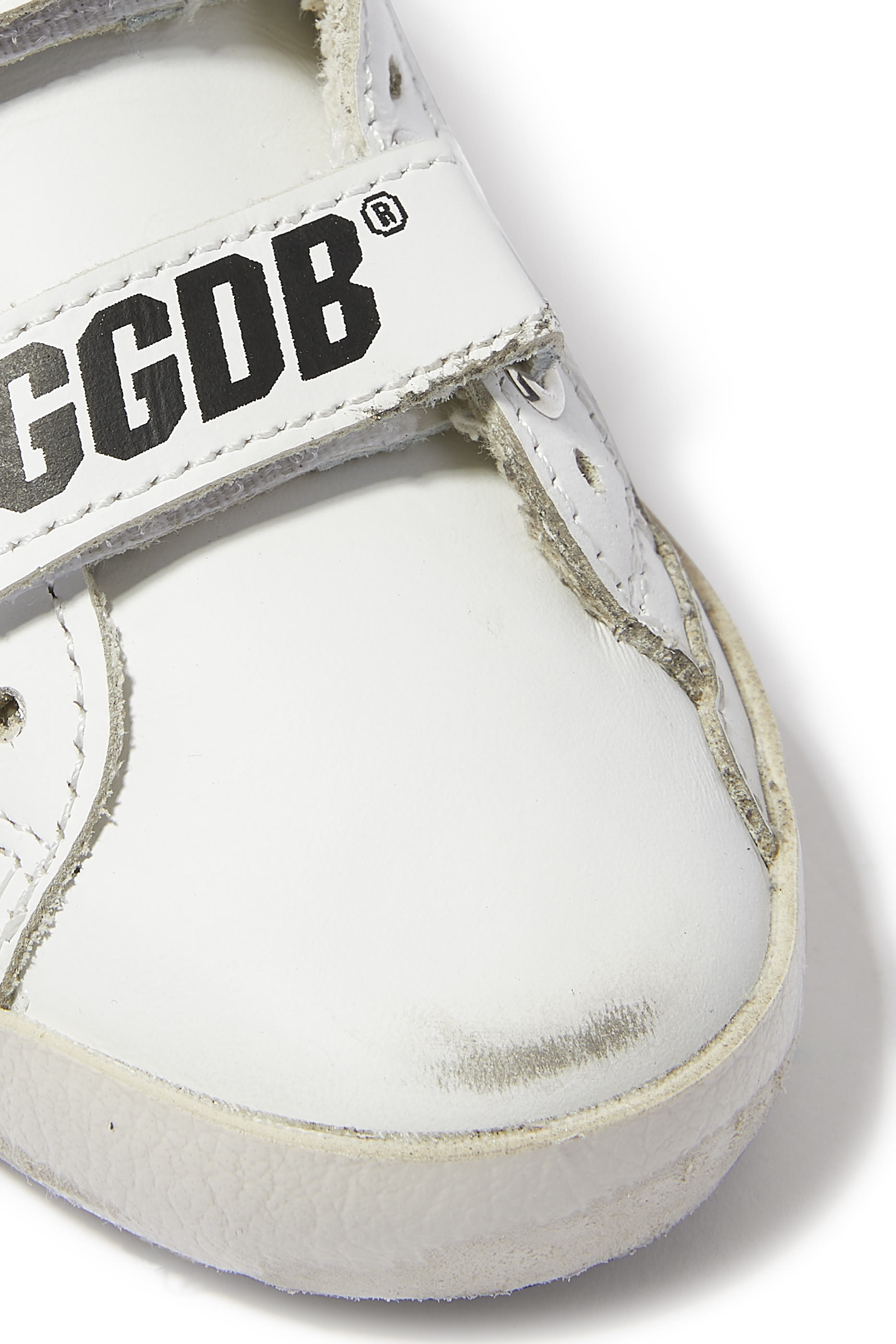 Kids Old School Sneakers with Leopard Print Star