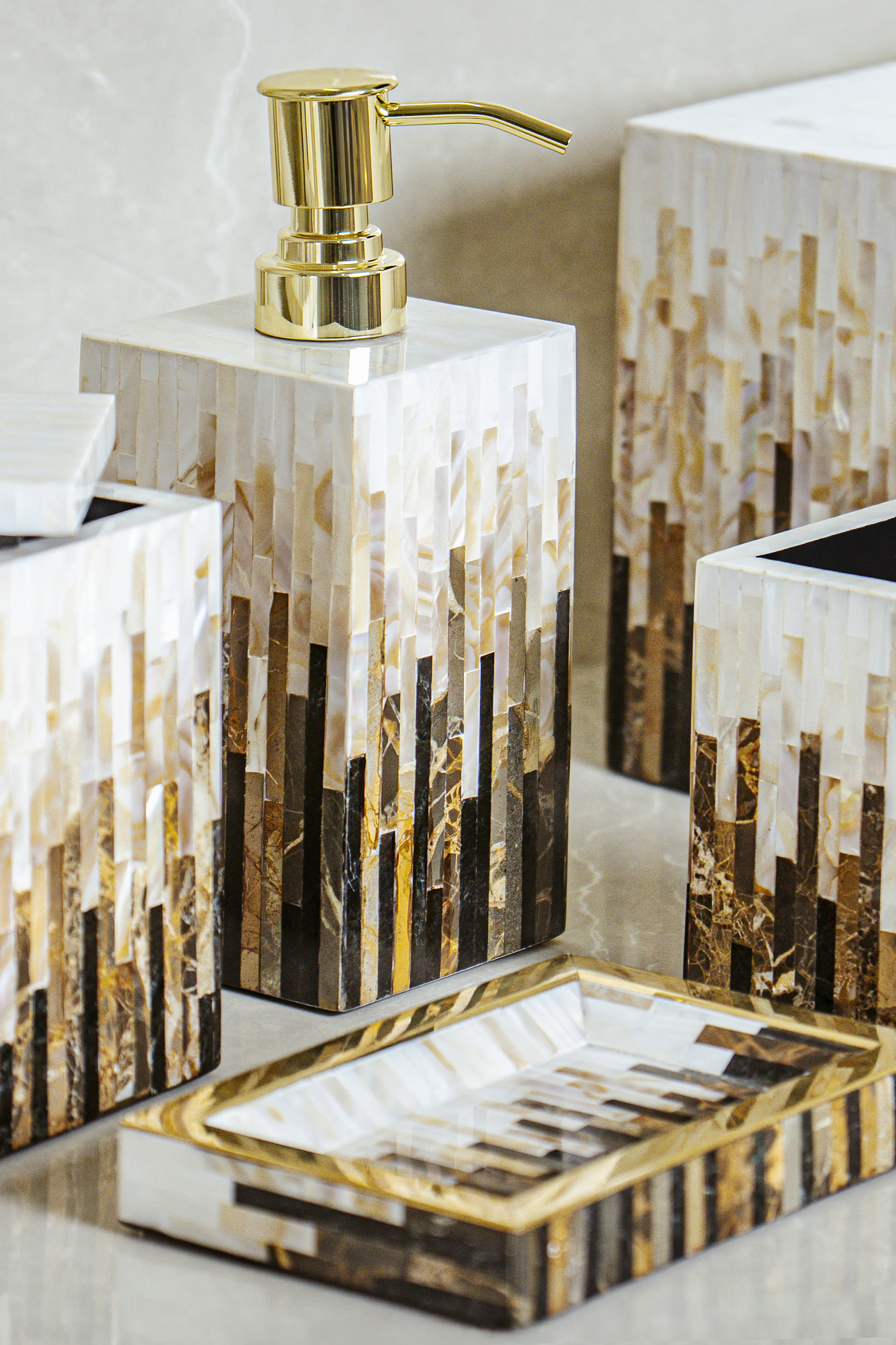 Black Stone Tissue Box