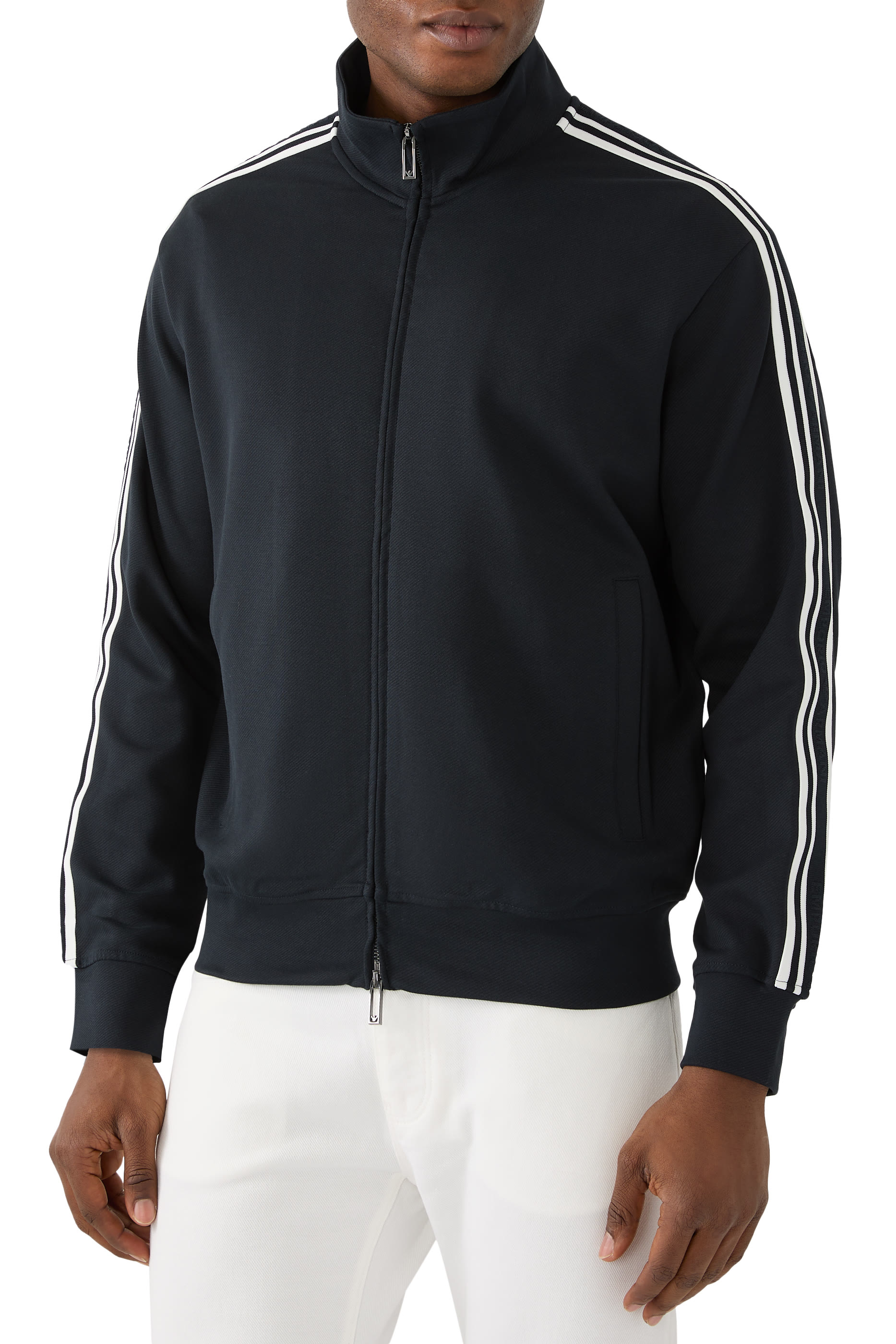 Zip-Up Jersey Sweatshirt