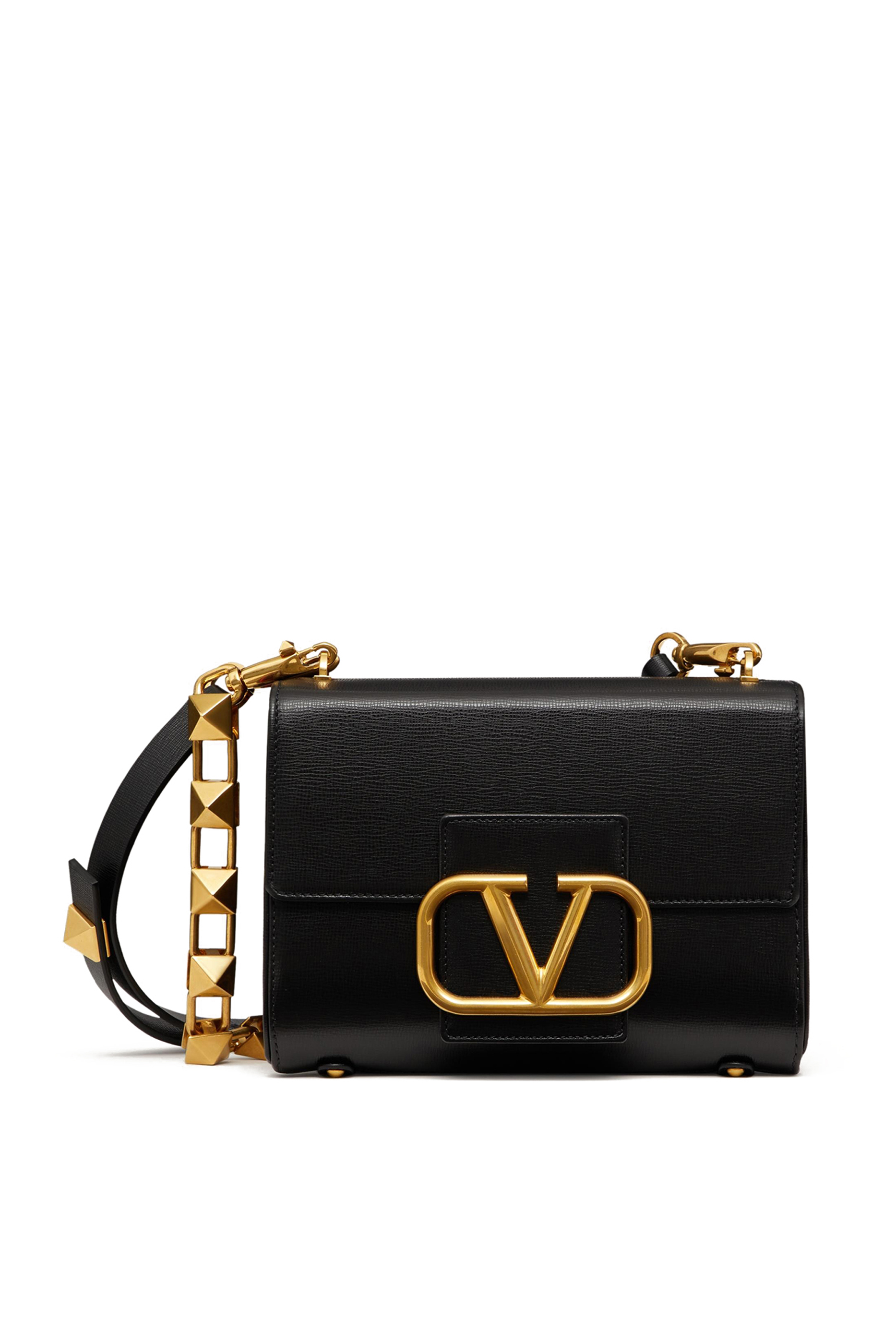 Vlogo Signature Leather Shoulder Bag