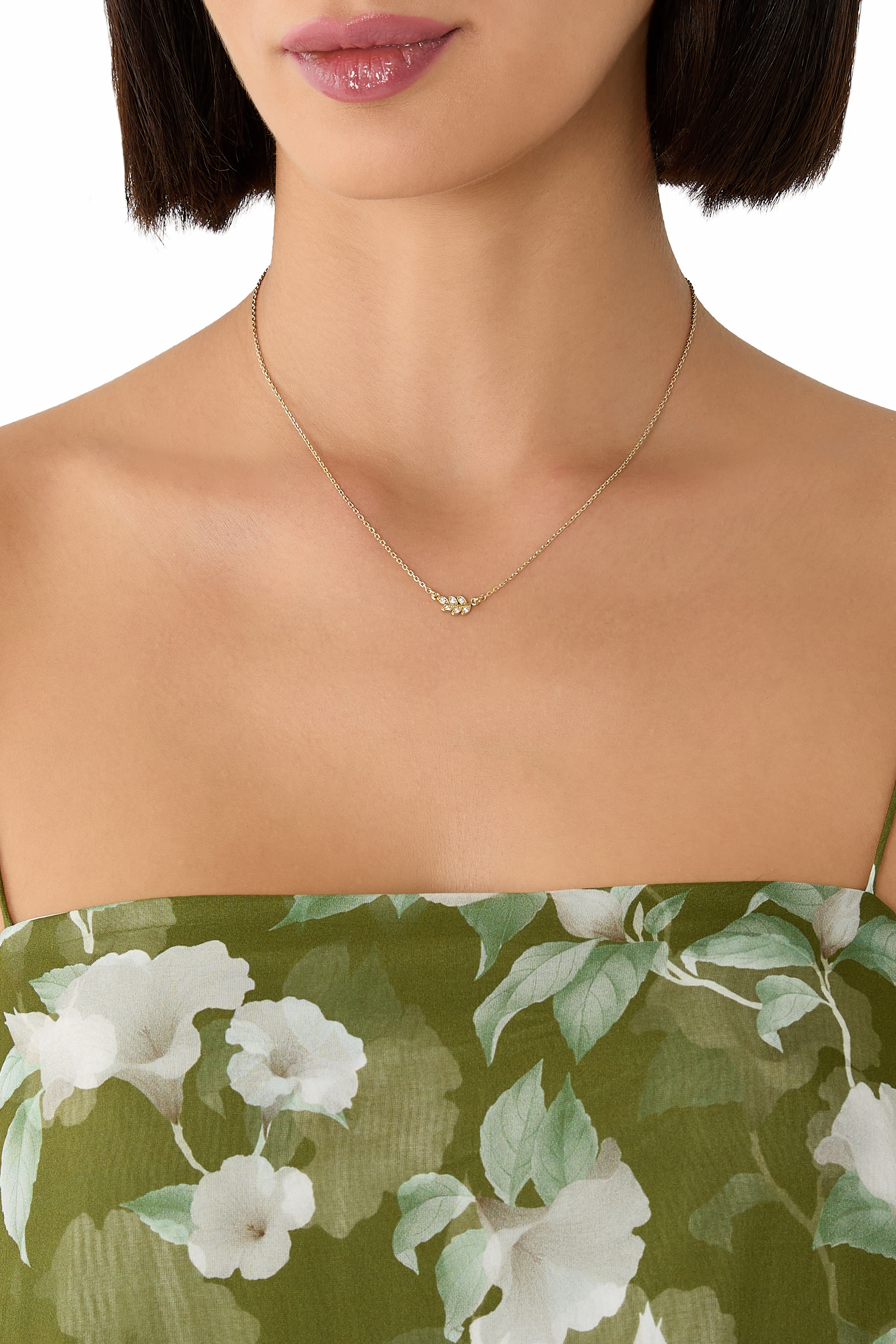 Turning Over a New Leaf Carded Necklace