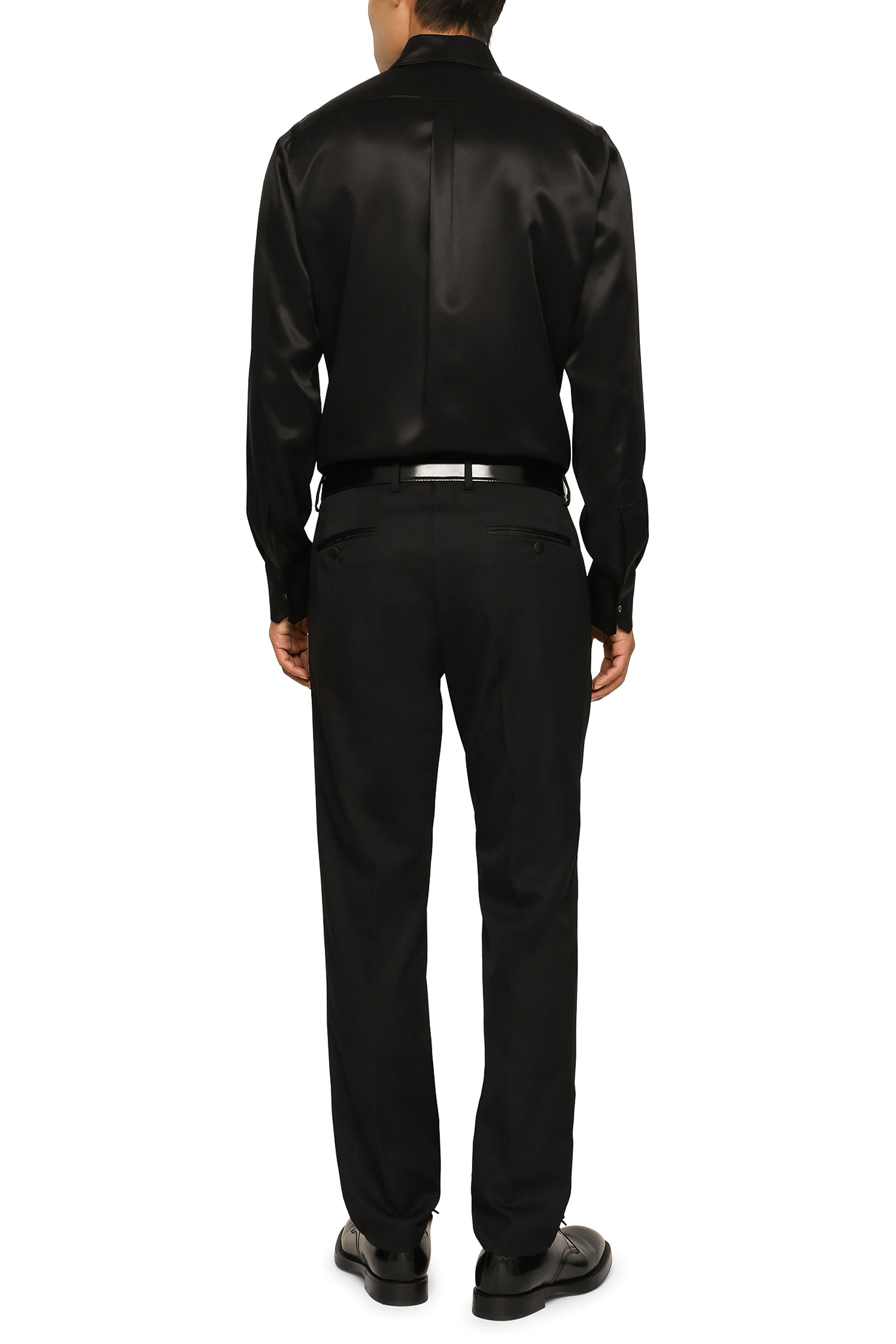 Silk Satin Martini-Fit Shirt