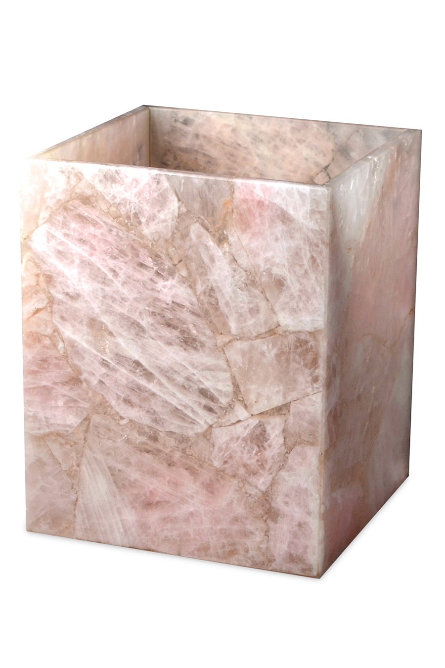 Taj Rose Quartz Waste Basket