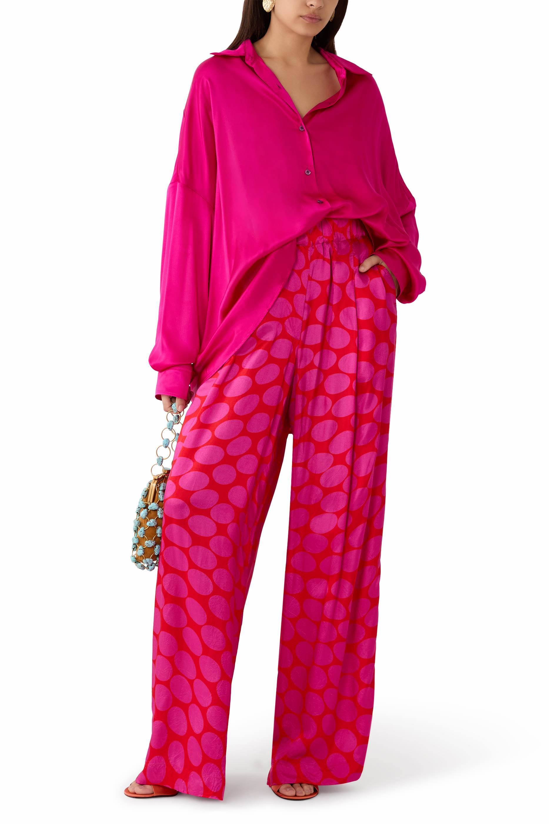 Oversized Casia Silk Shirt