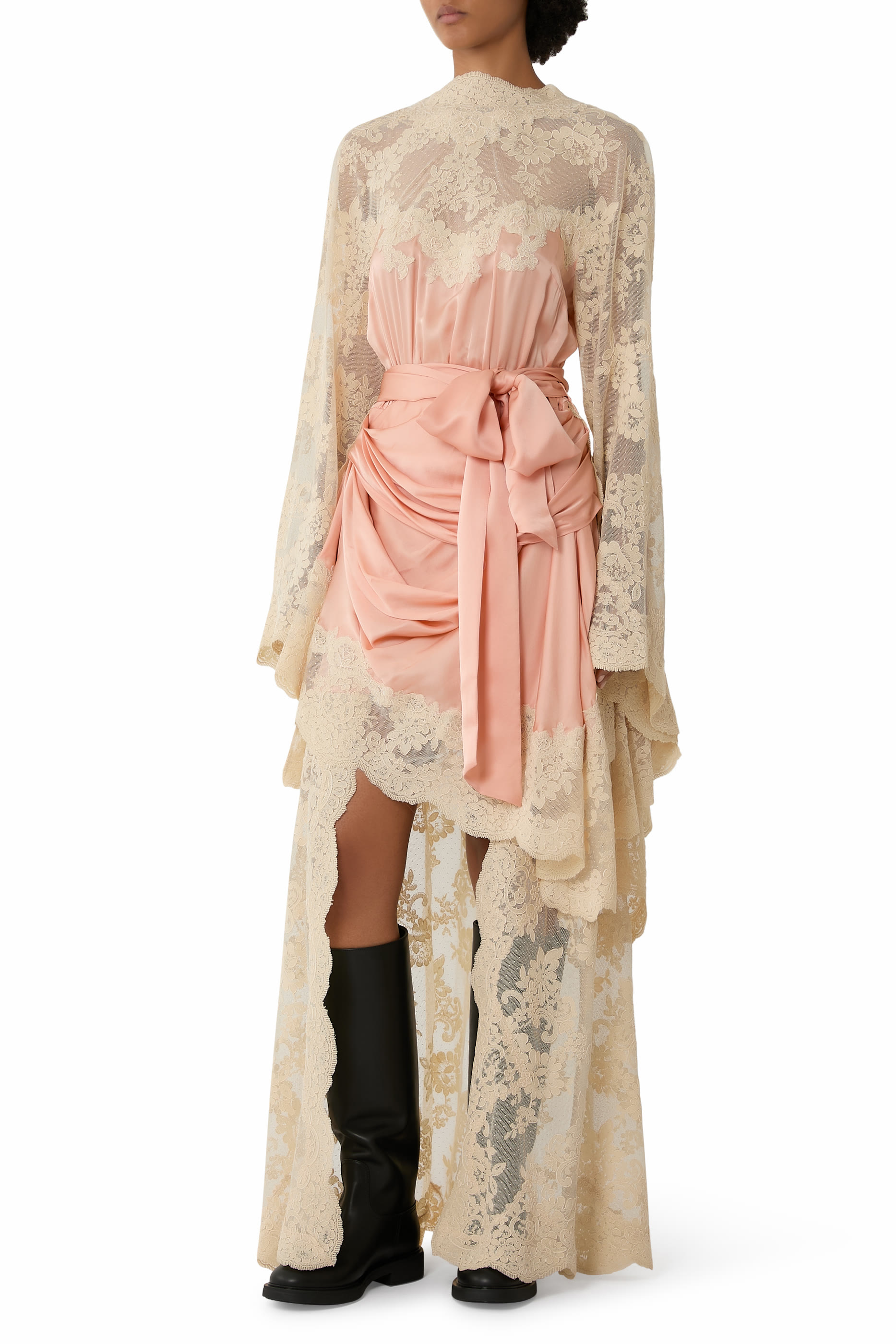 Hypnotic Satin Drape Dress