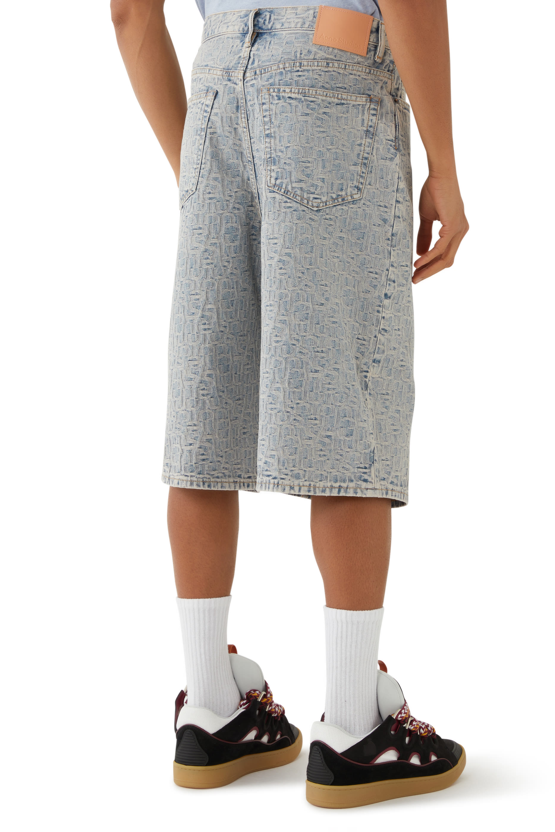 Monogram Denim Shorts