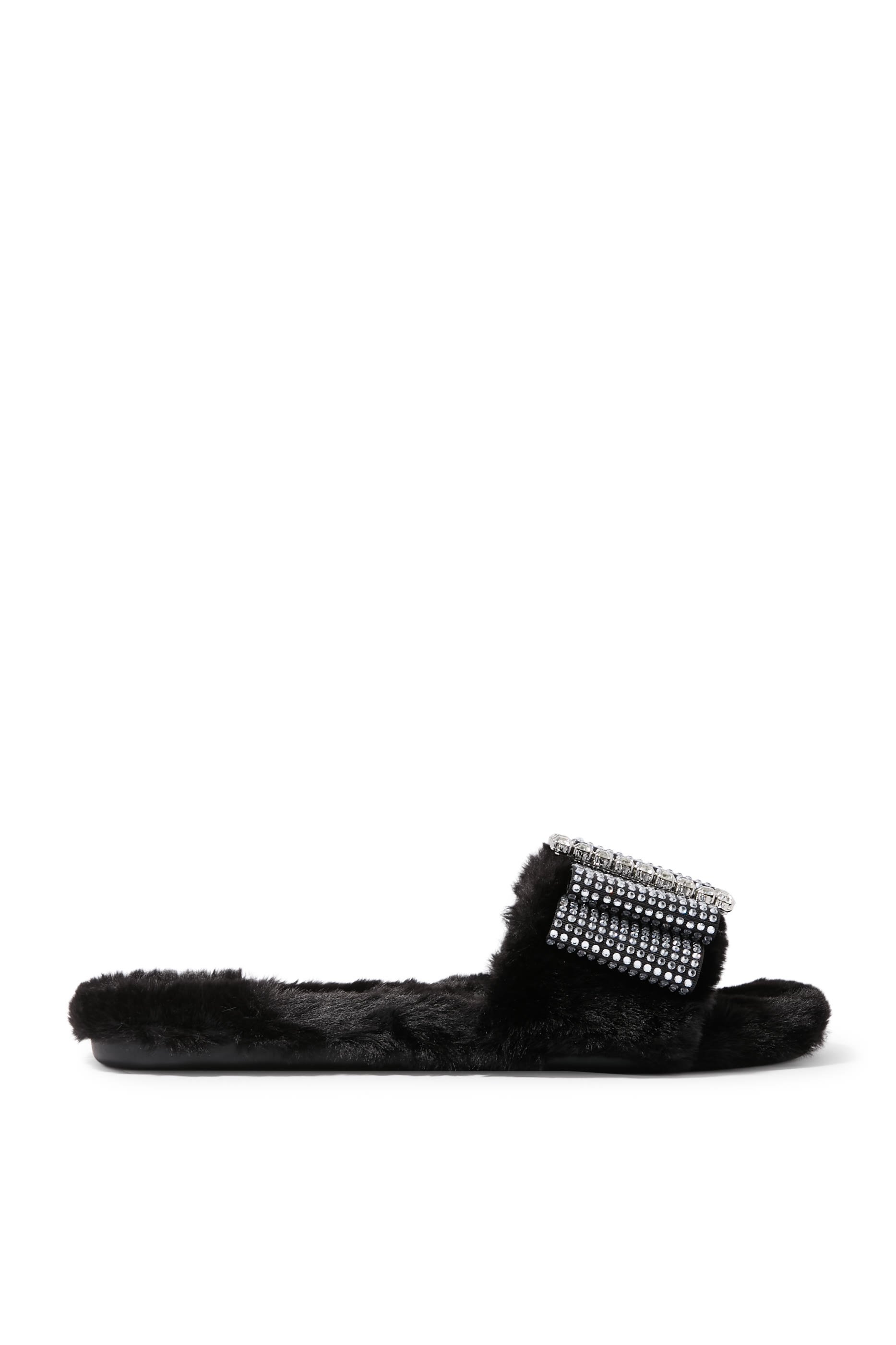 Cosy Bow Slide Flats 