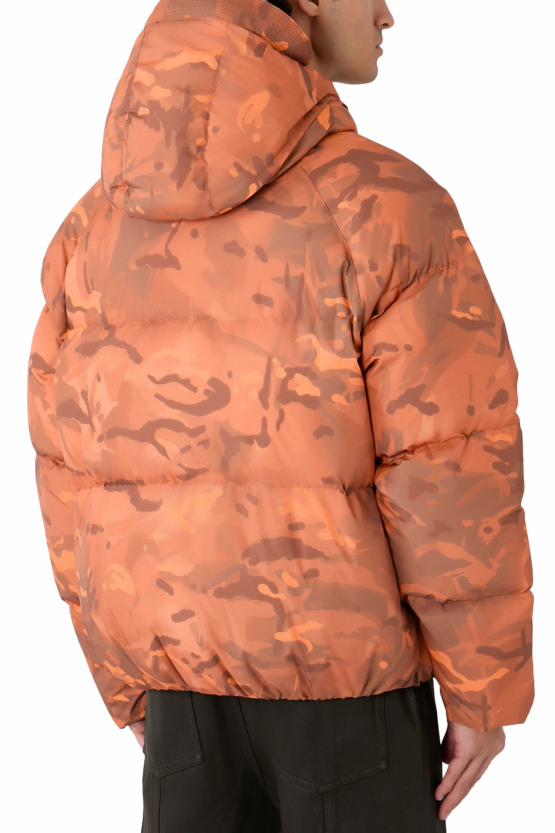 Camo Hooded Down Jacket 
