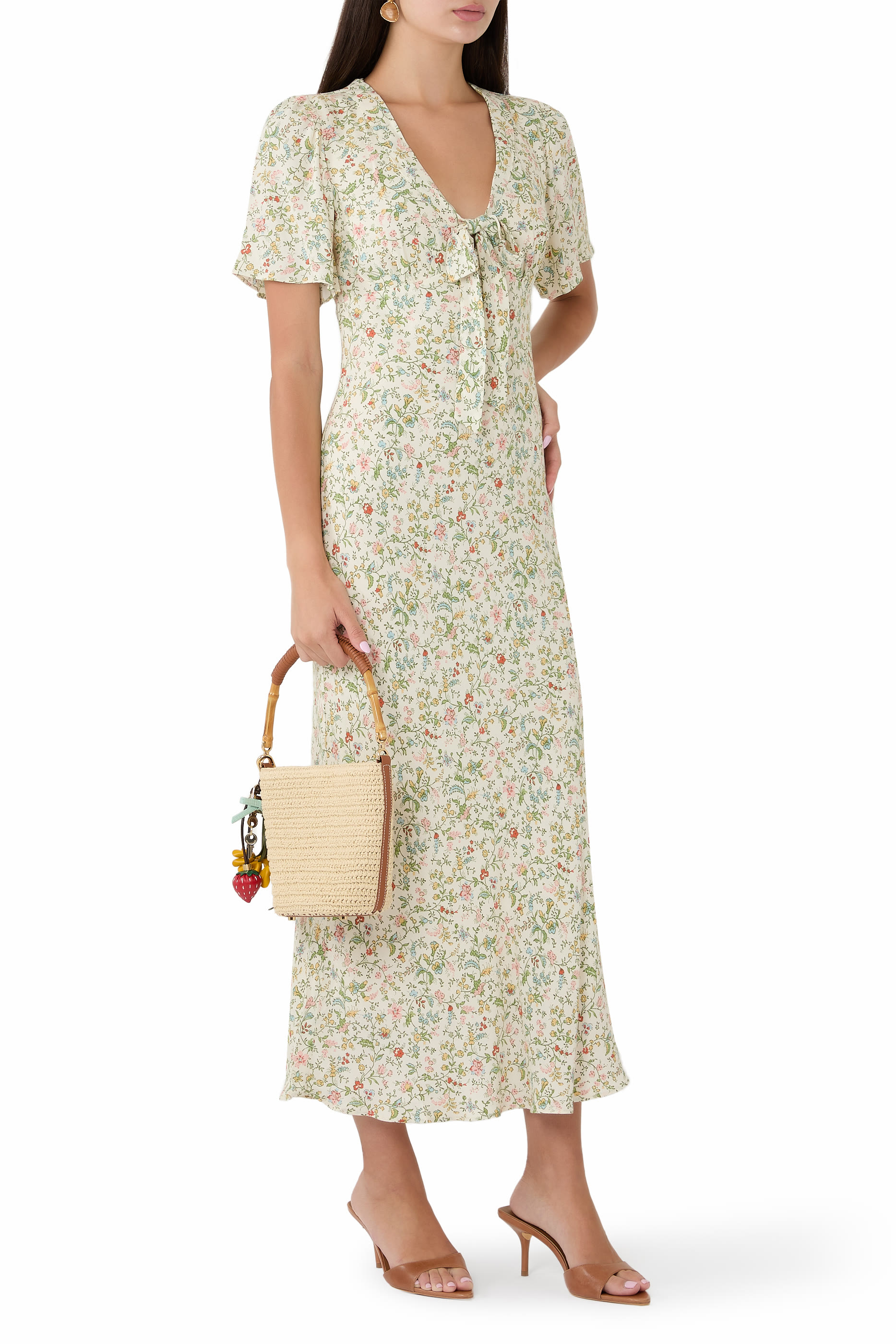 Tyra Floral Midi Dress