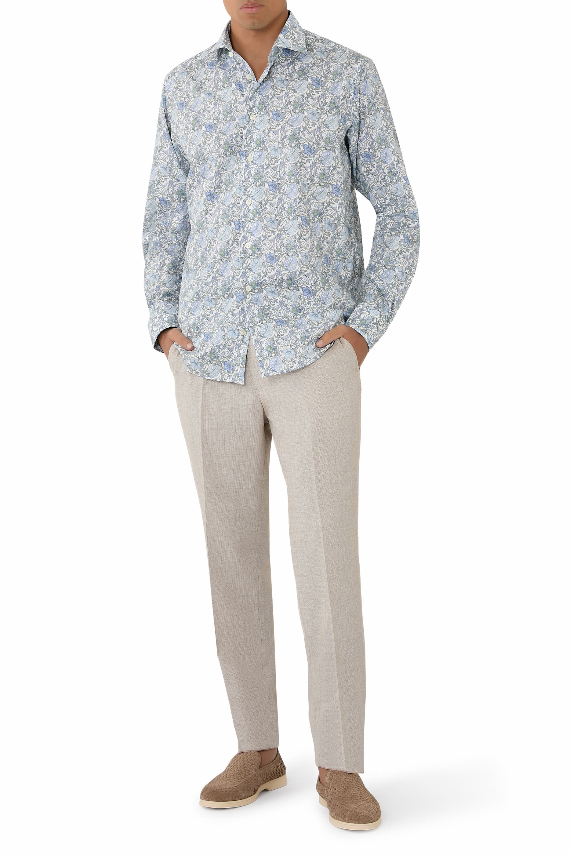 Floral Signature Twill Shirt